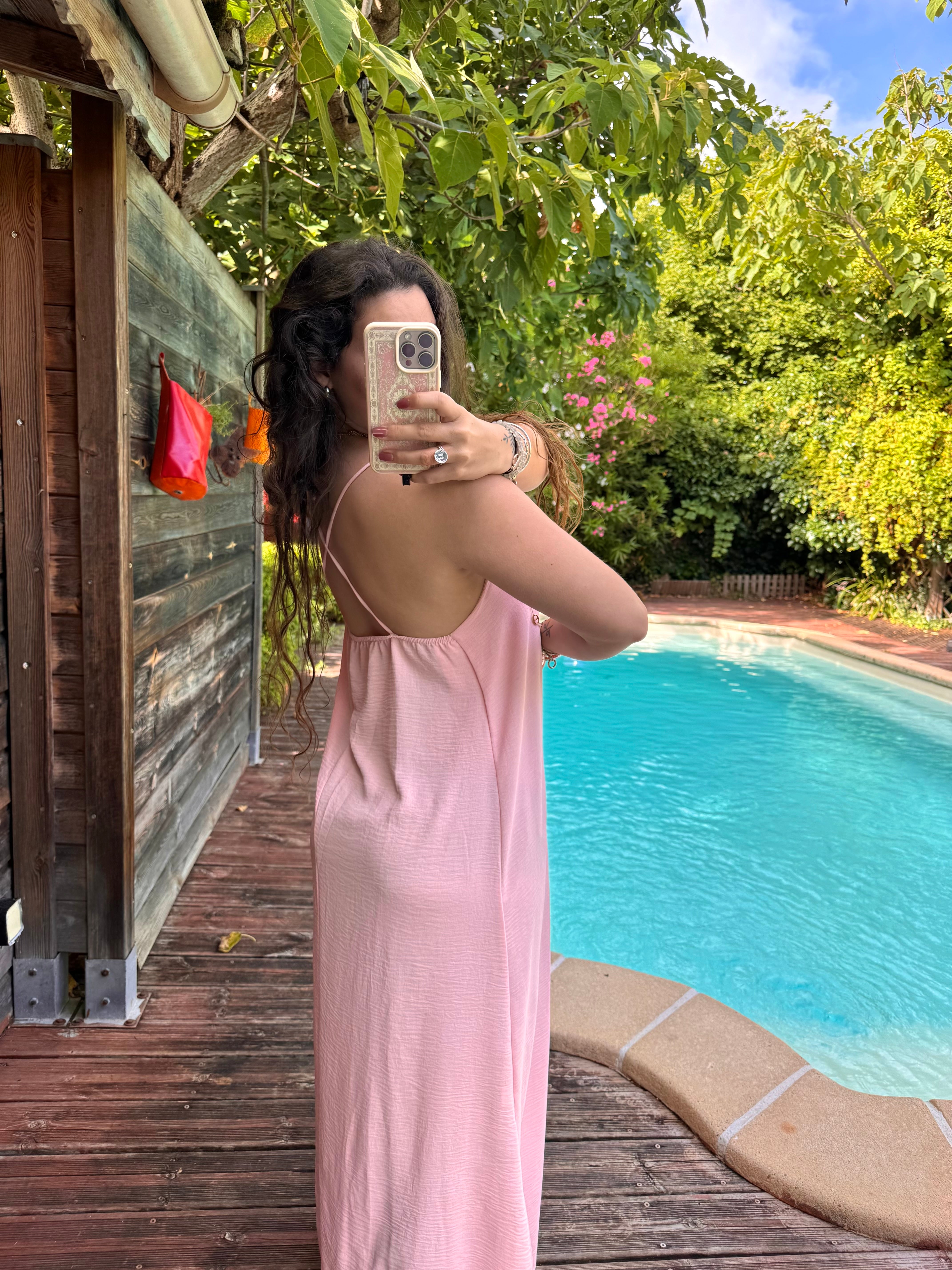ROBE FLUIDE ROSE