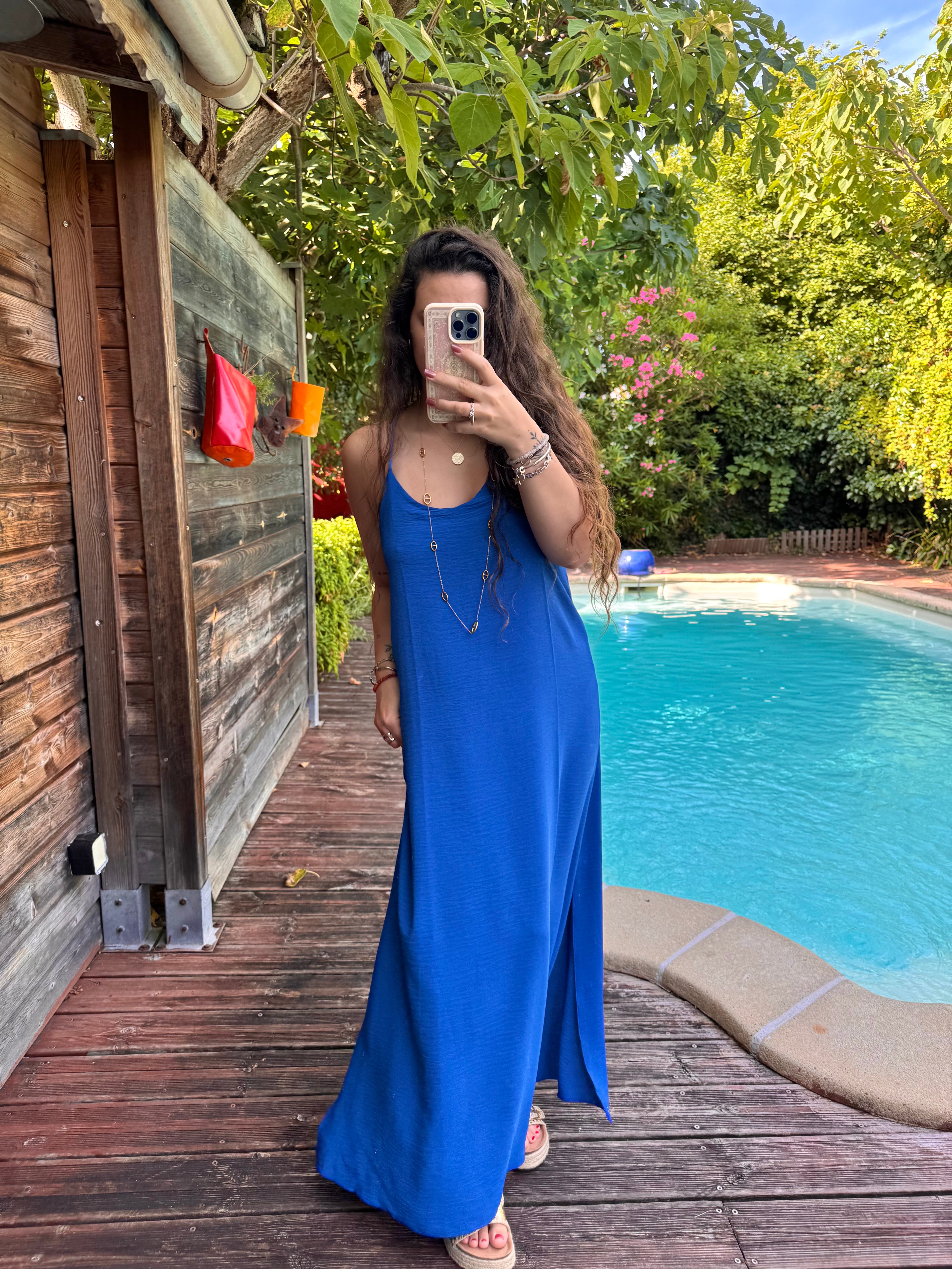 ROBE FLUIDE BLEU