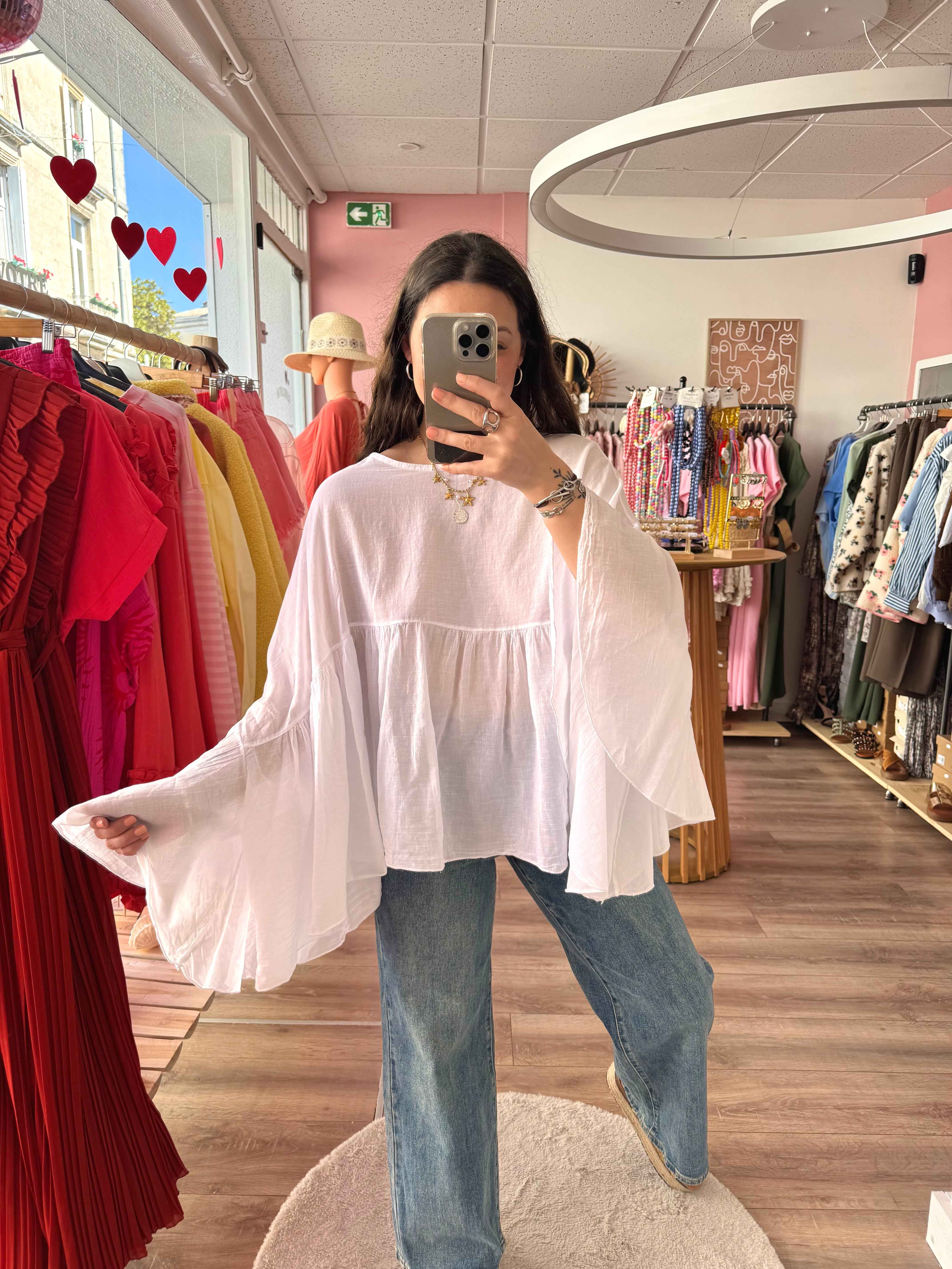 BLOUSE AMPLE BLANCHE