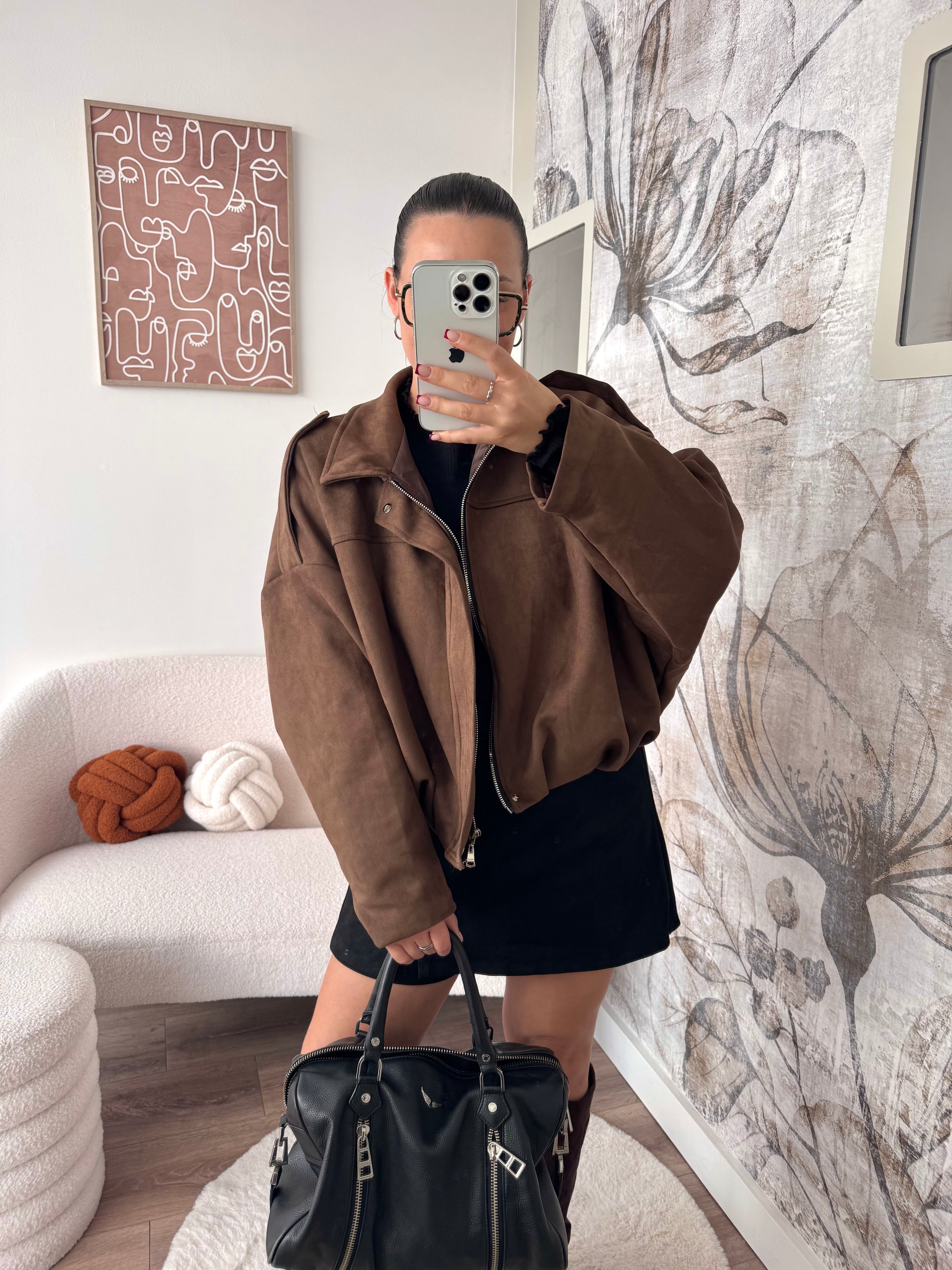 VESTE ARIA MARRON