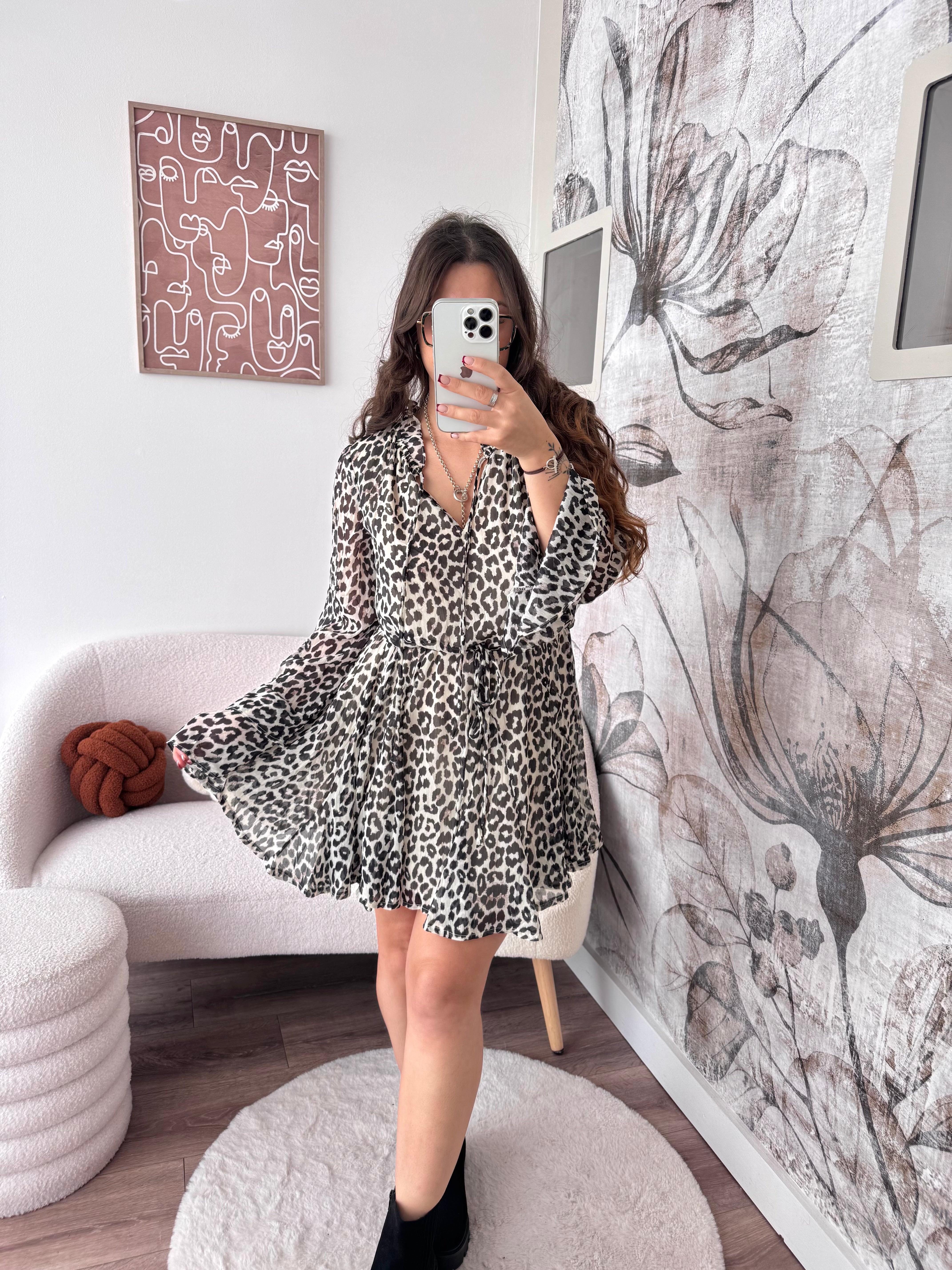 ROBE BLAIR LÉOPARD
