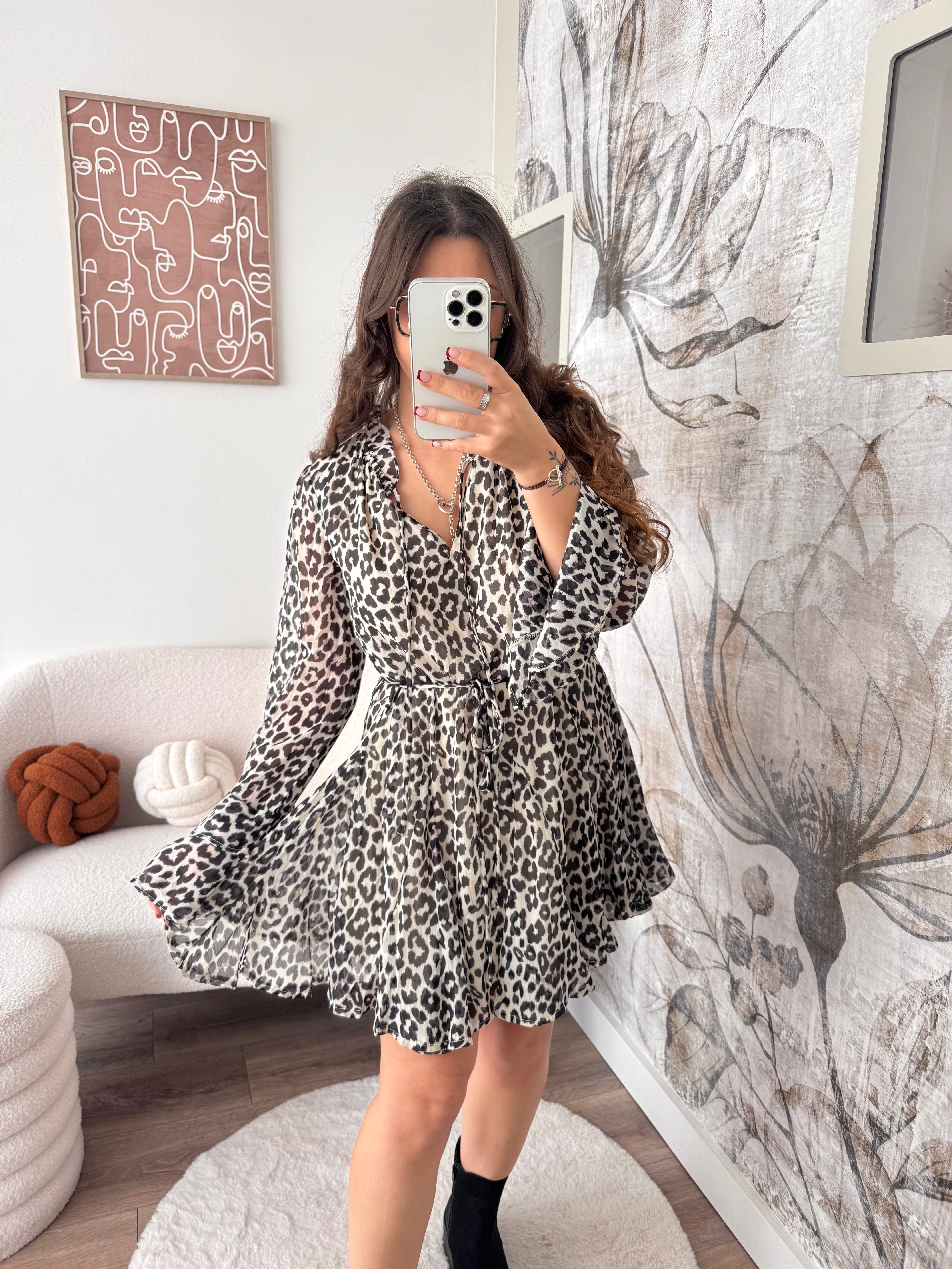 ROBE BLAIR LÉOPARD