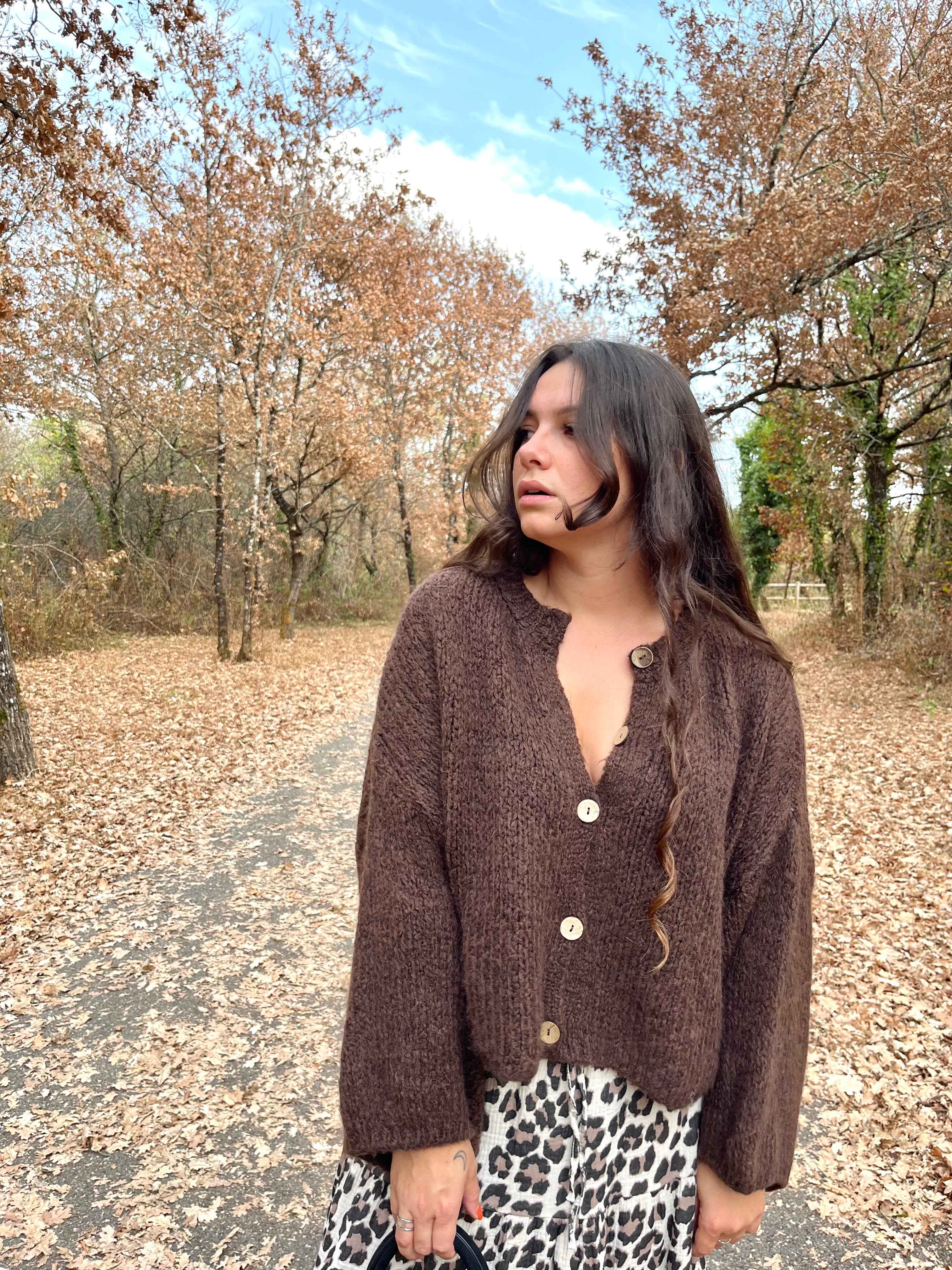 PULL NUAGE CHOCOLAT
