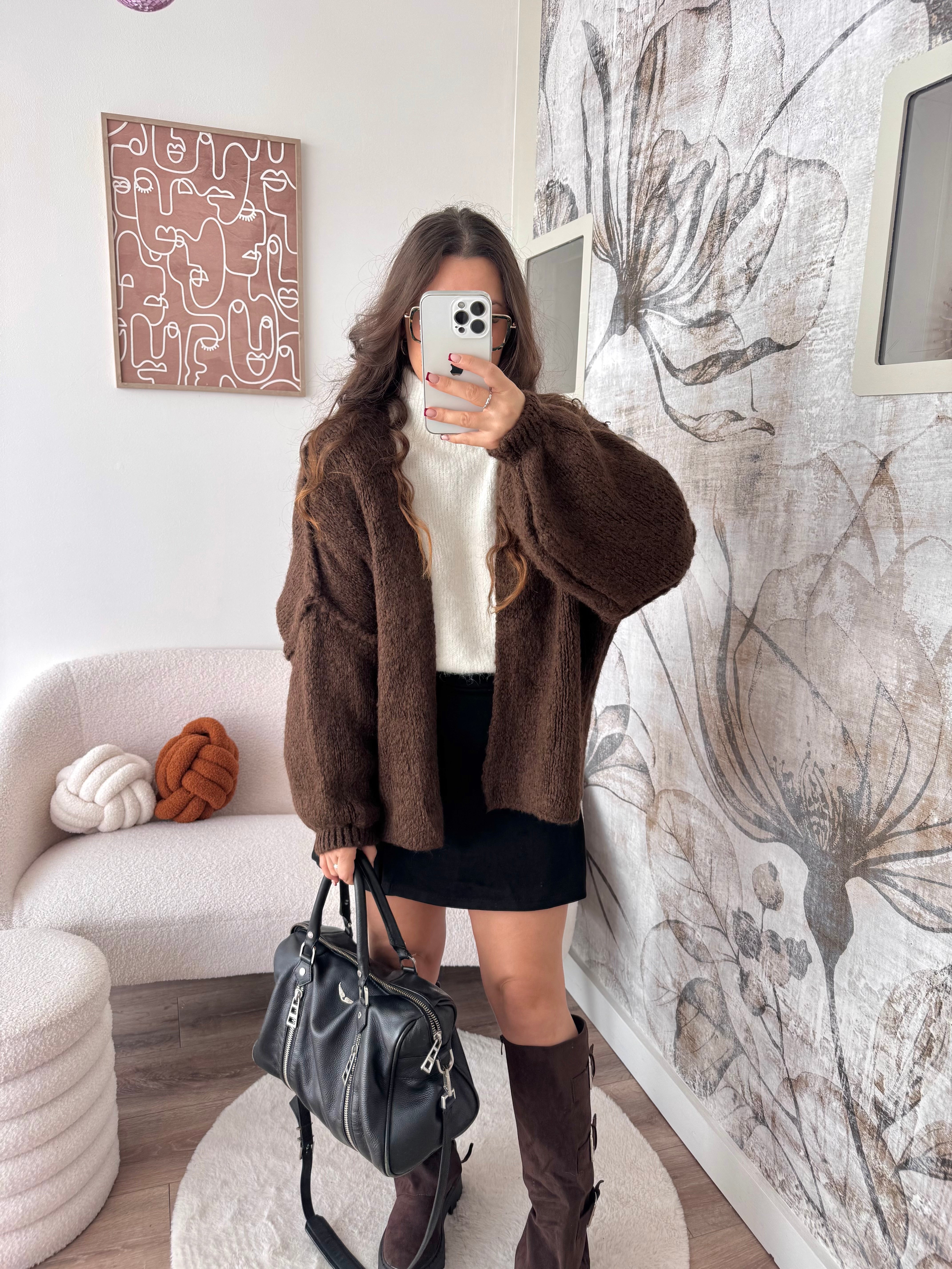 VESTE LÉA CHOCOLAT