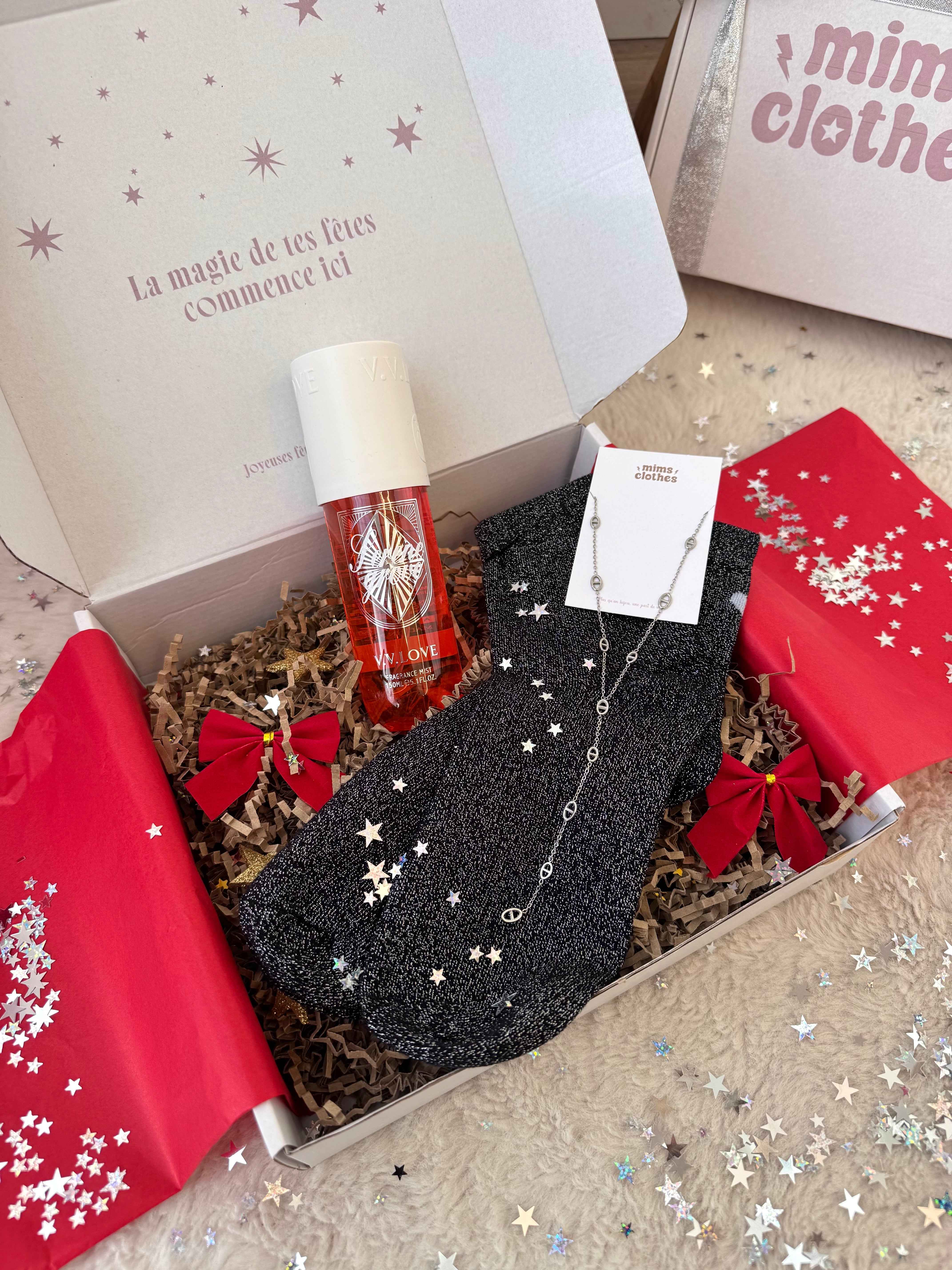 COFFRET NOEL DORÉ OU ARGENTÉ ( 3 cadeaux )