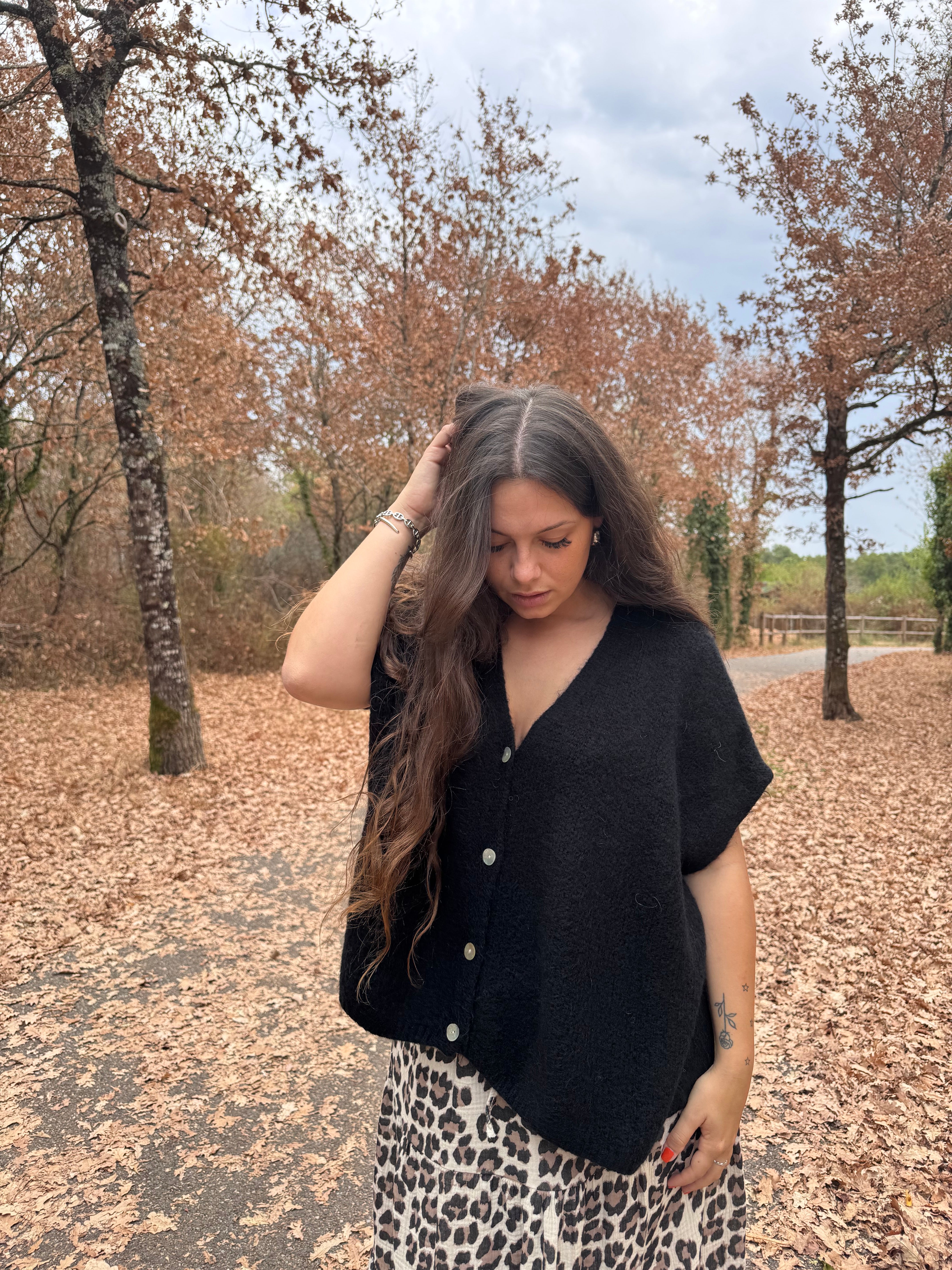 GILET SANS MANCHE NOIR