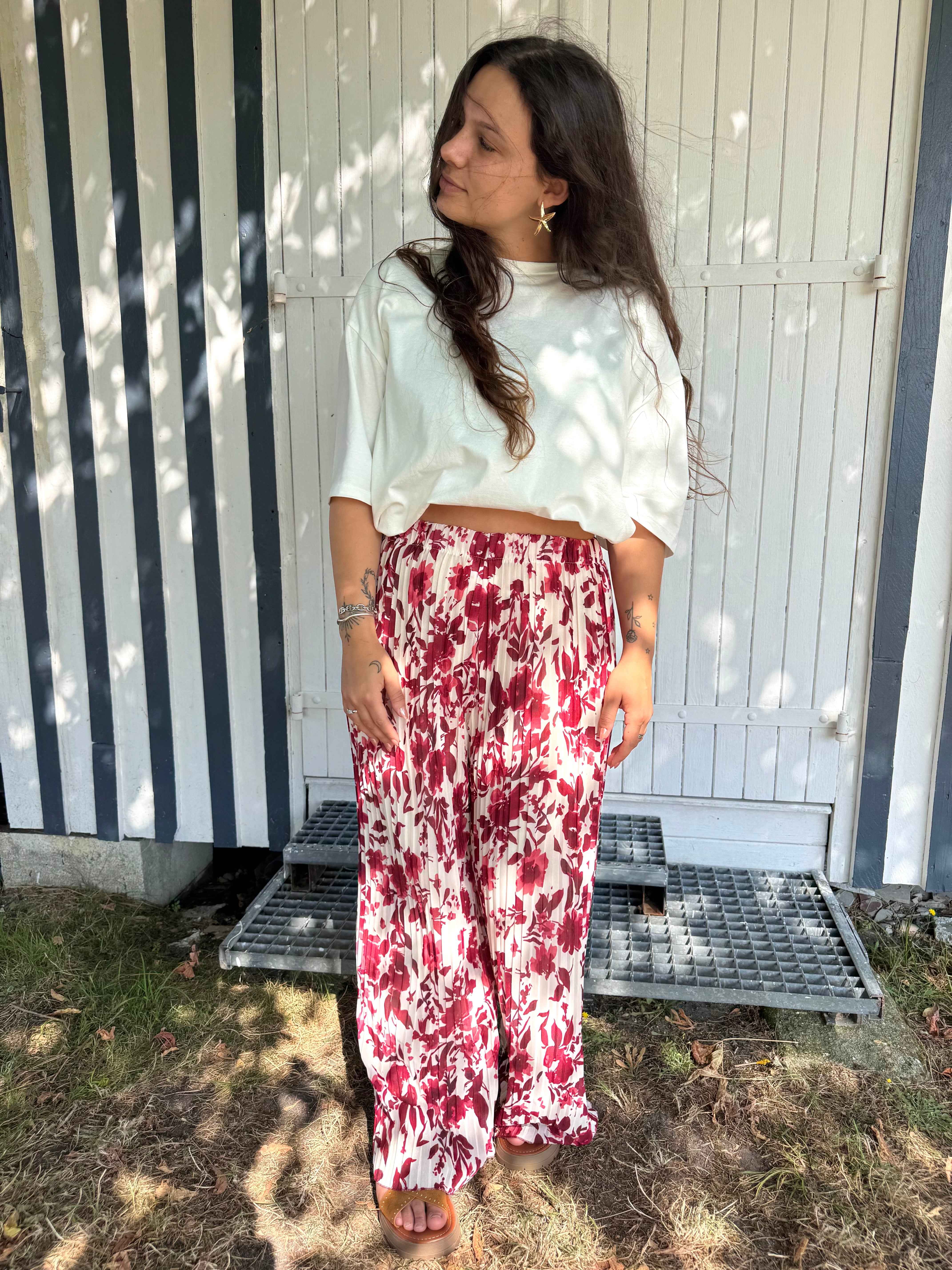 PANTALON LOLA BORDEAUX