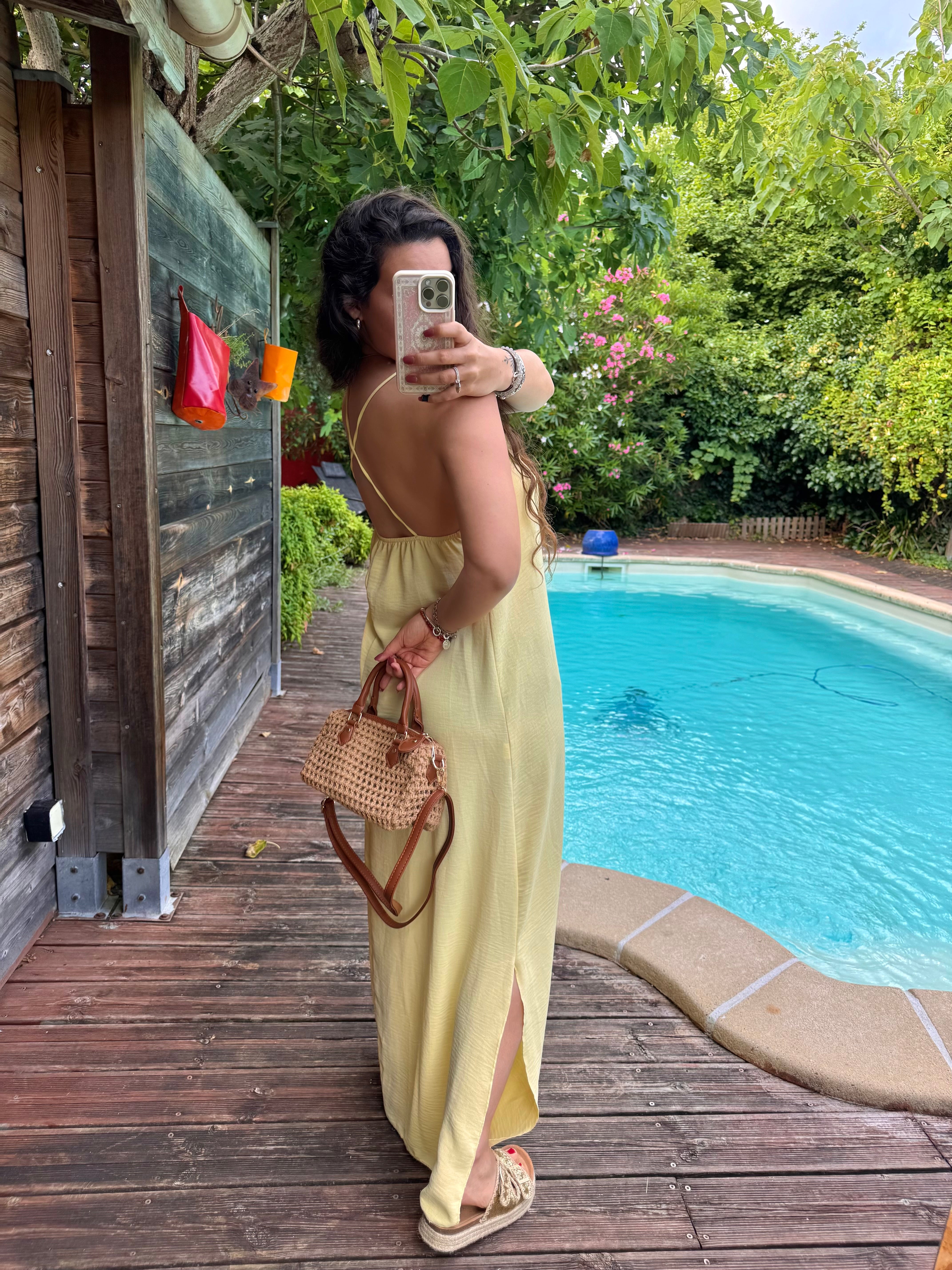 ROBE FLUIDE JAUNE