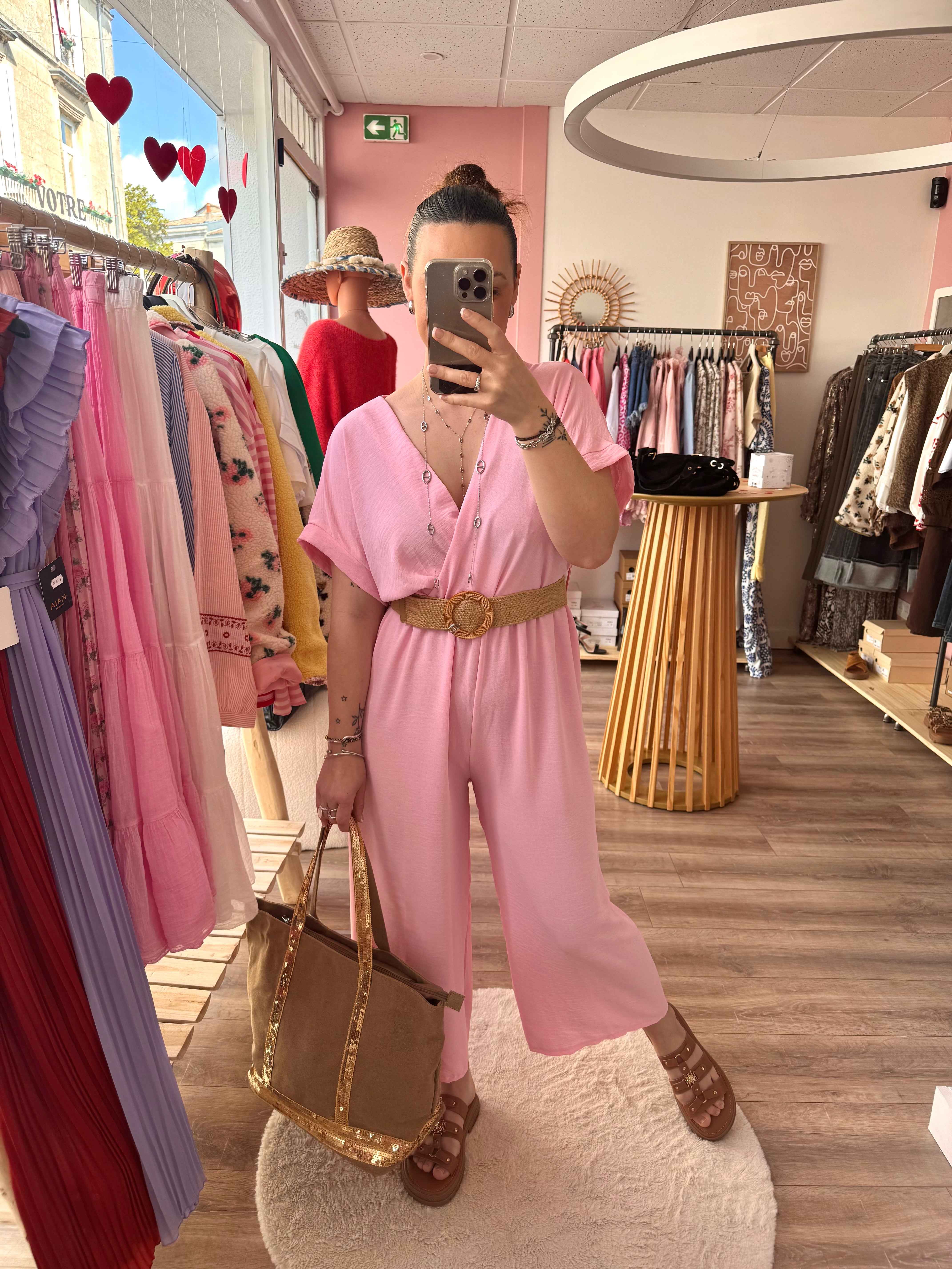 COMBINAISON TEAM PETITE ROSE