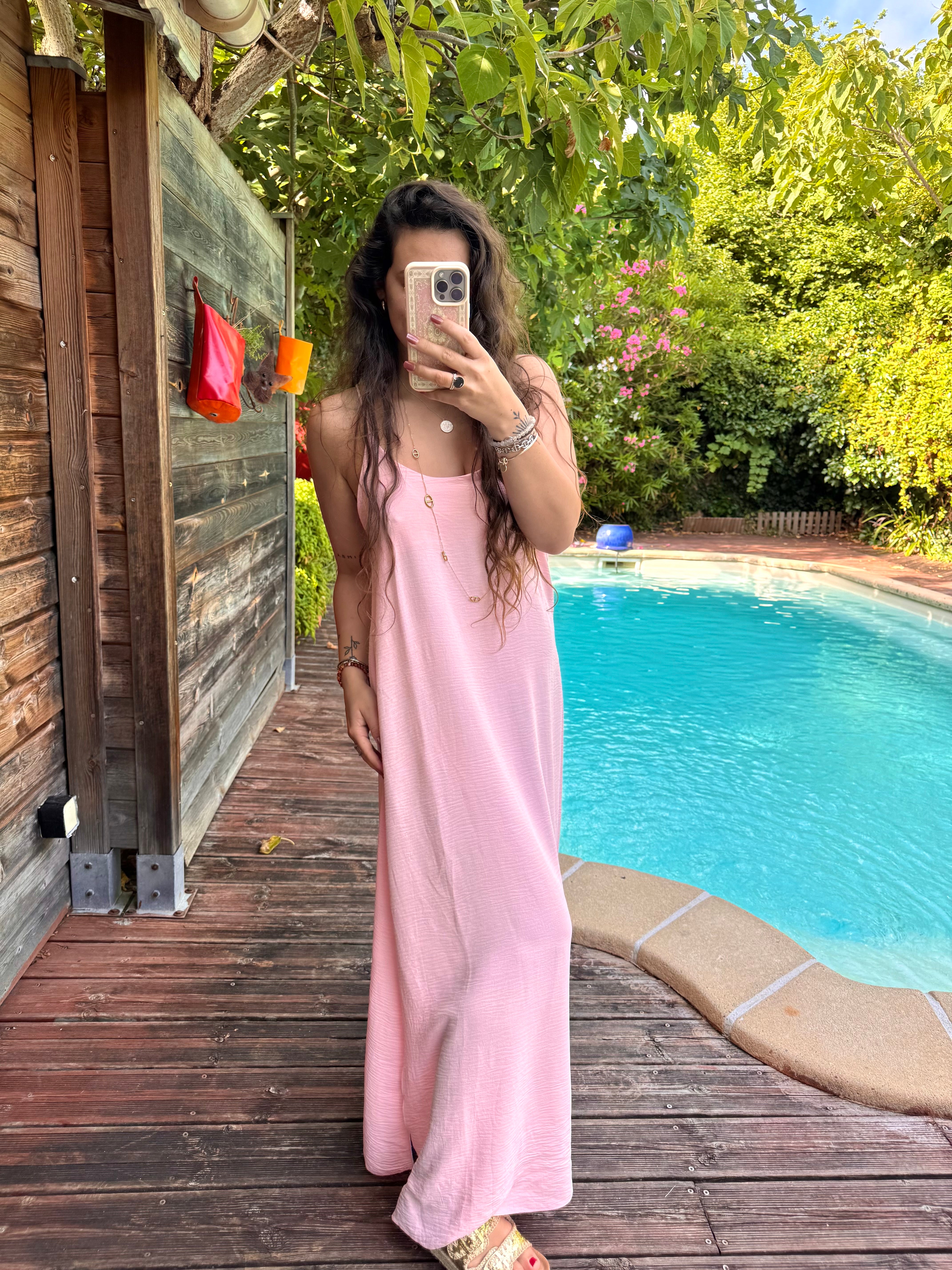 ROBE FLUIDE ROSE