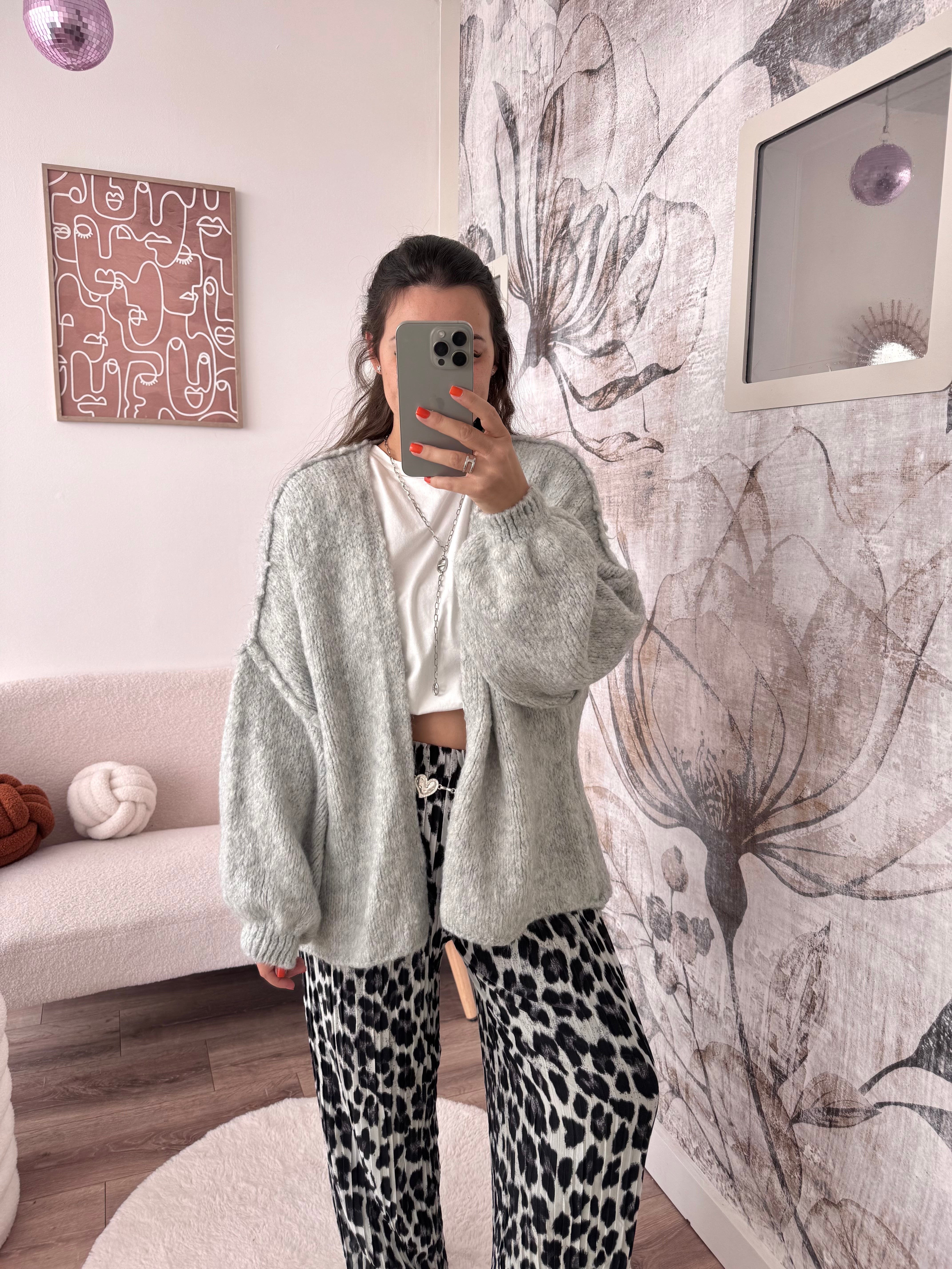 VESTE LÉA GRIS