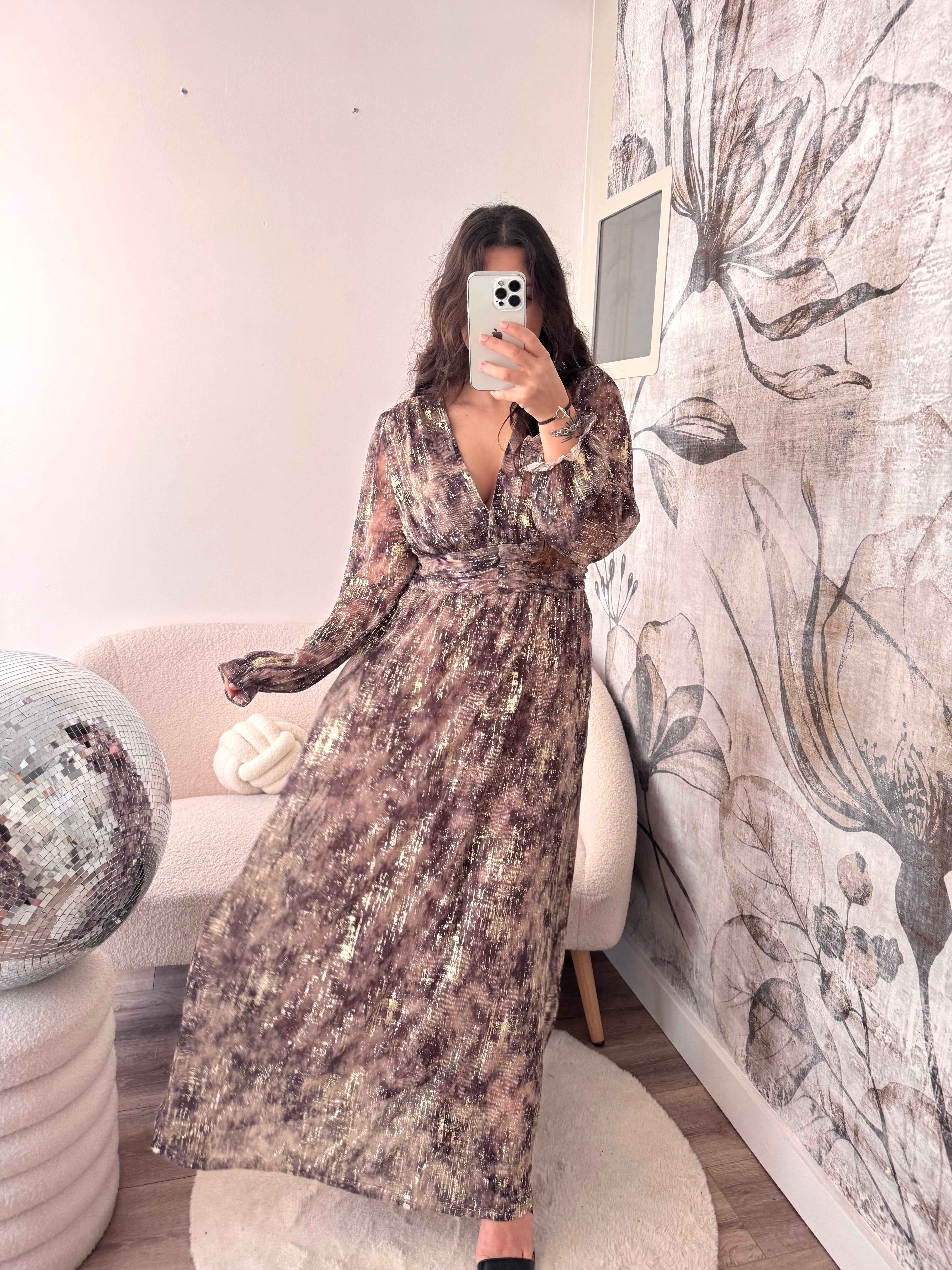 ROBE LONGUE DORÉ