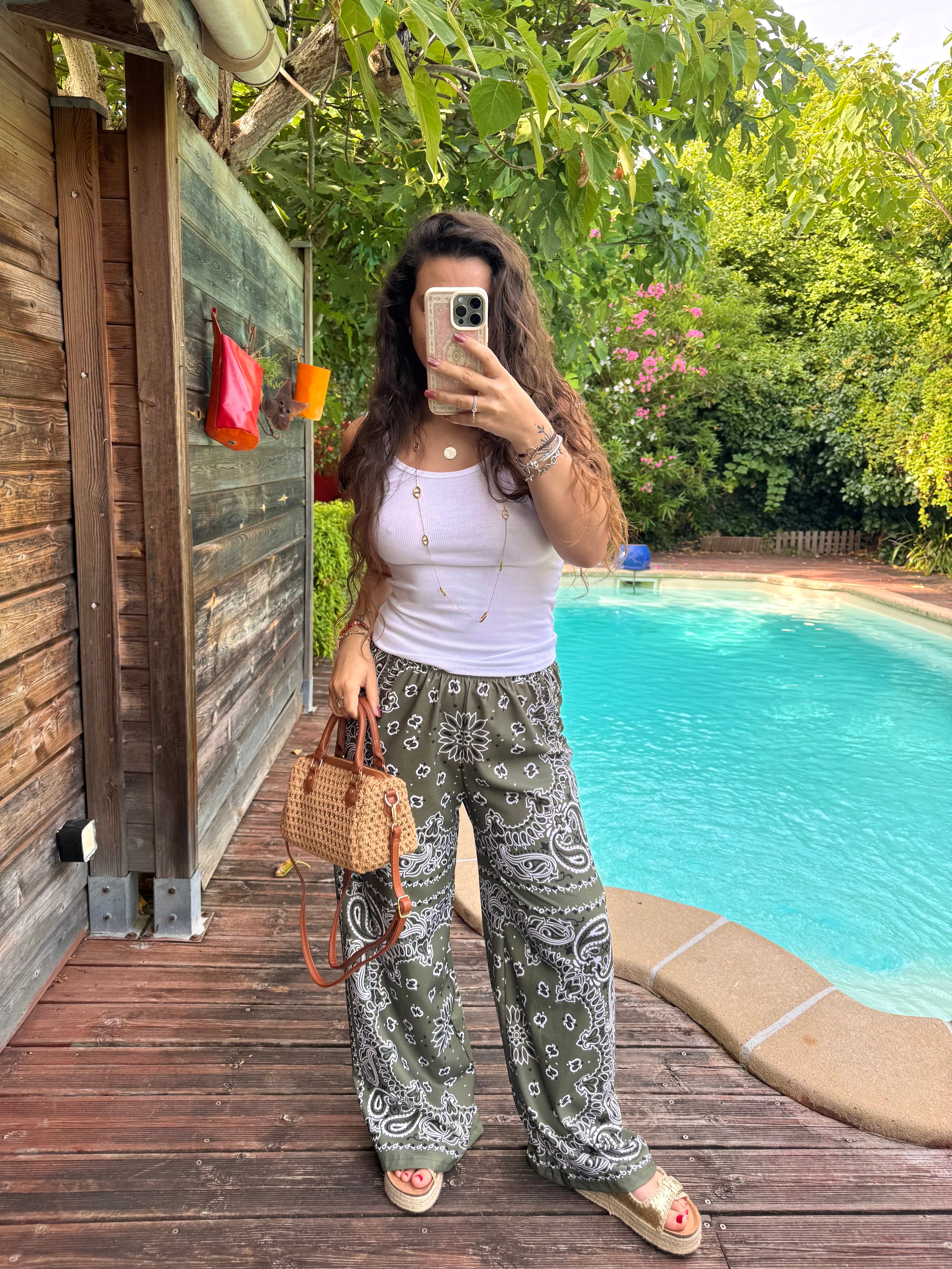 PANTALON BANDANA KAKI