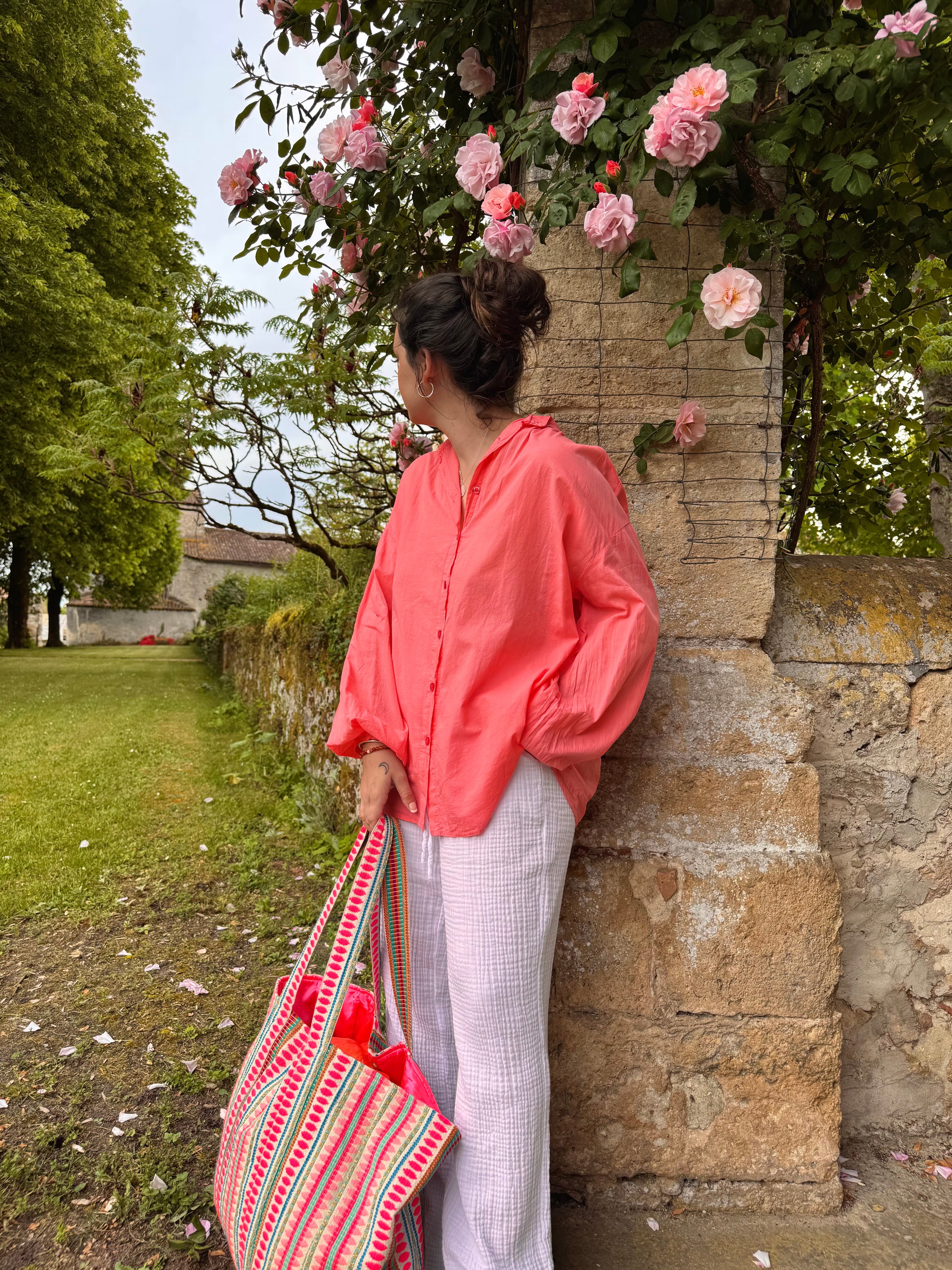 CHEMISE GOODVIBES CORAIL