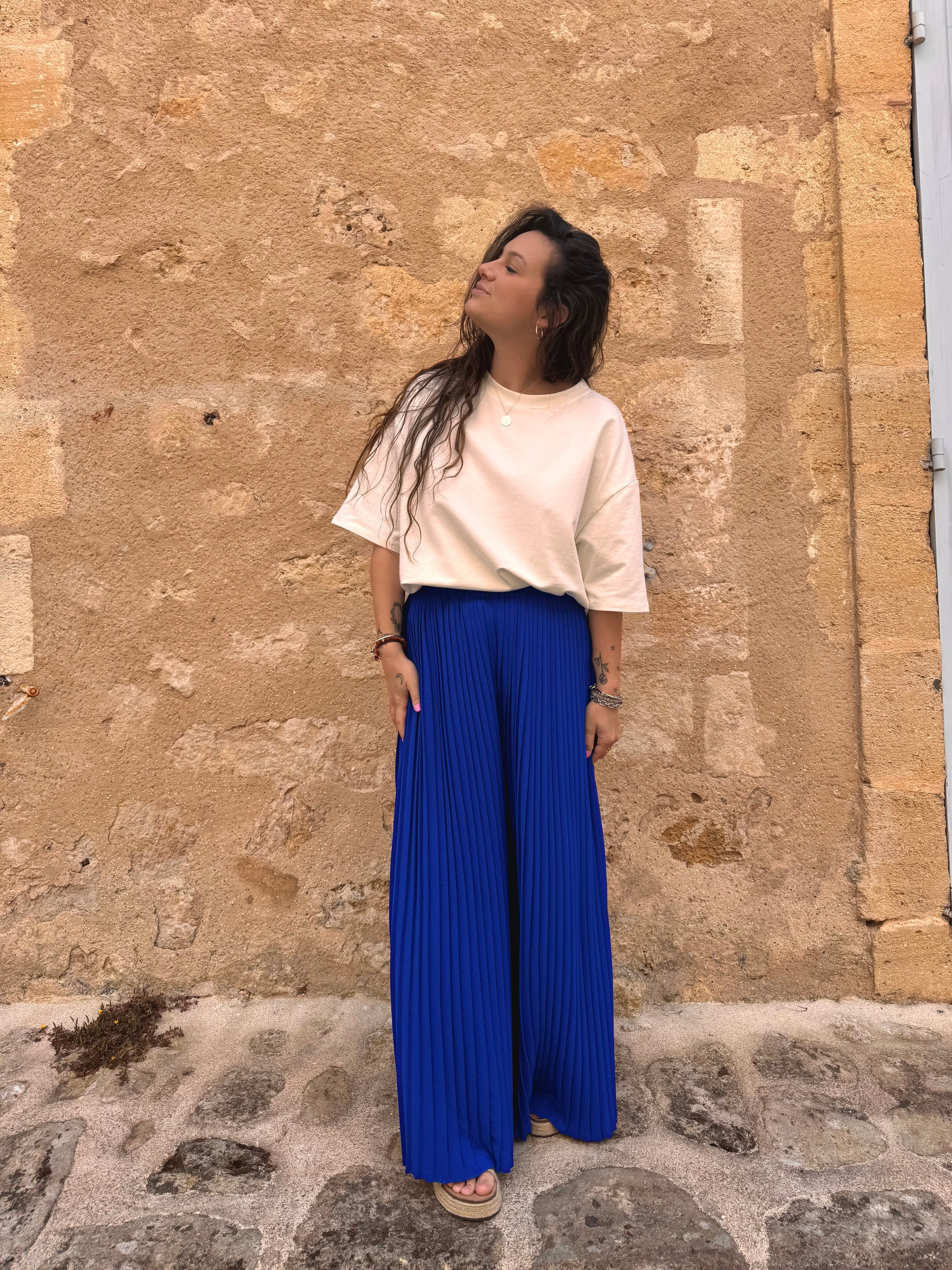 PANTALON VICTOIRE BLEU ÉLECTRIQUE