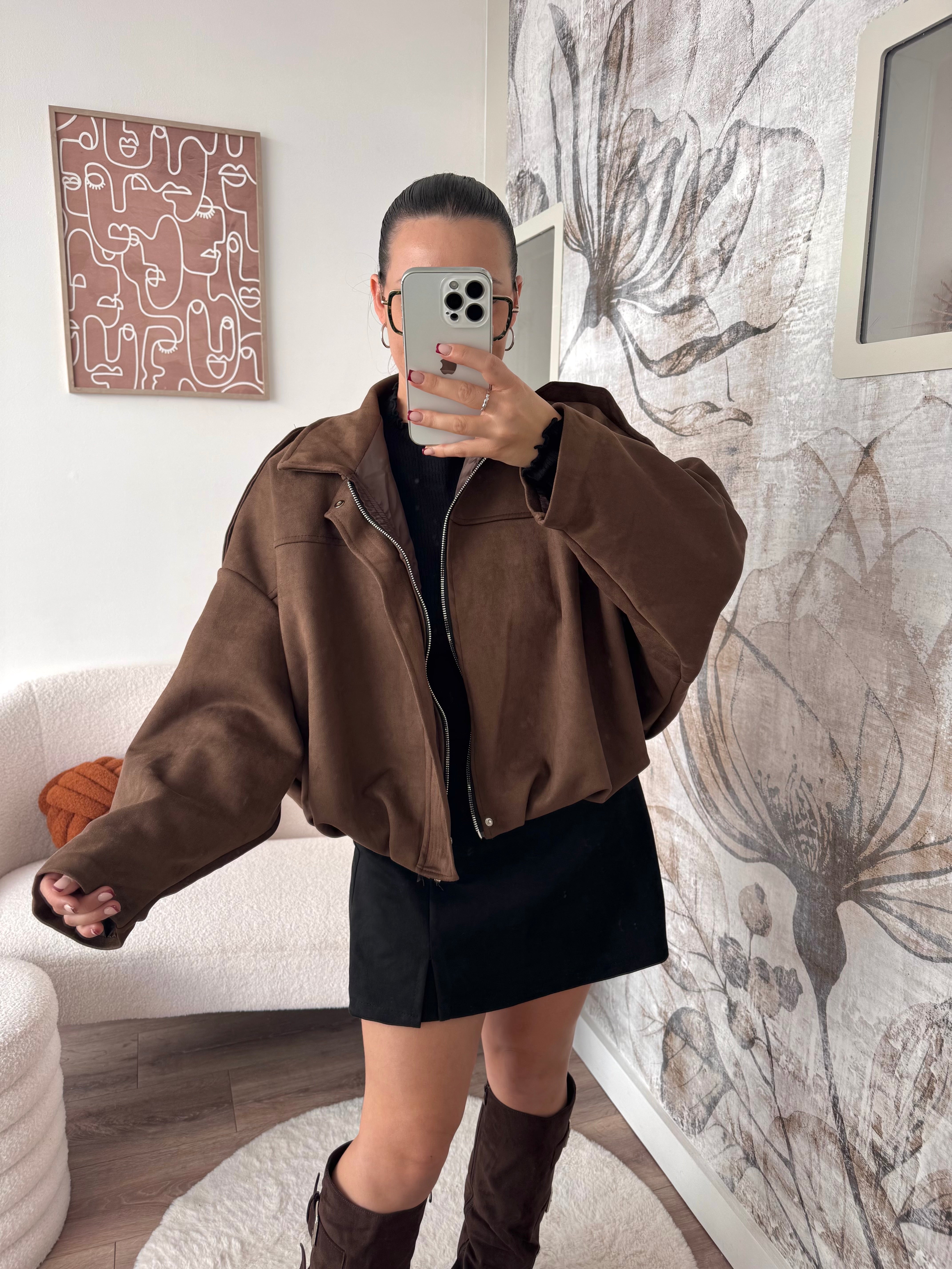 VESTE ARIA MARRON