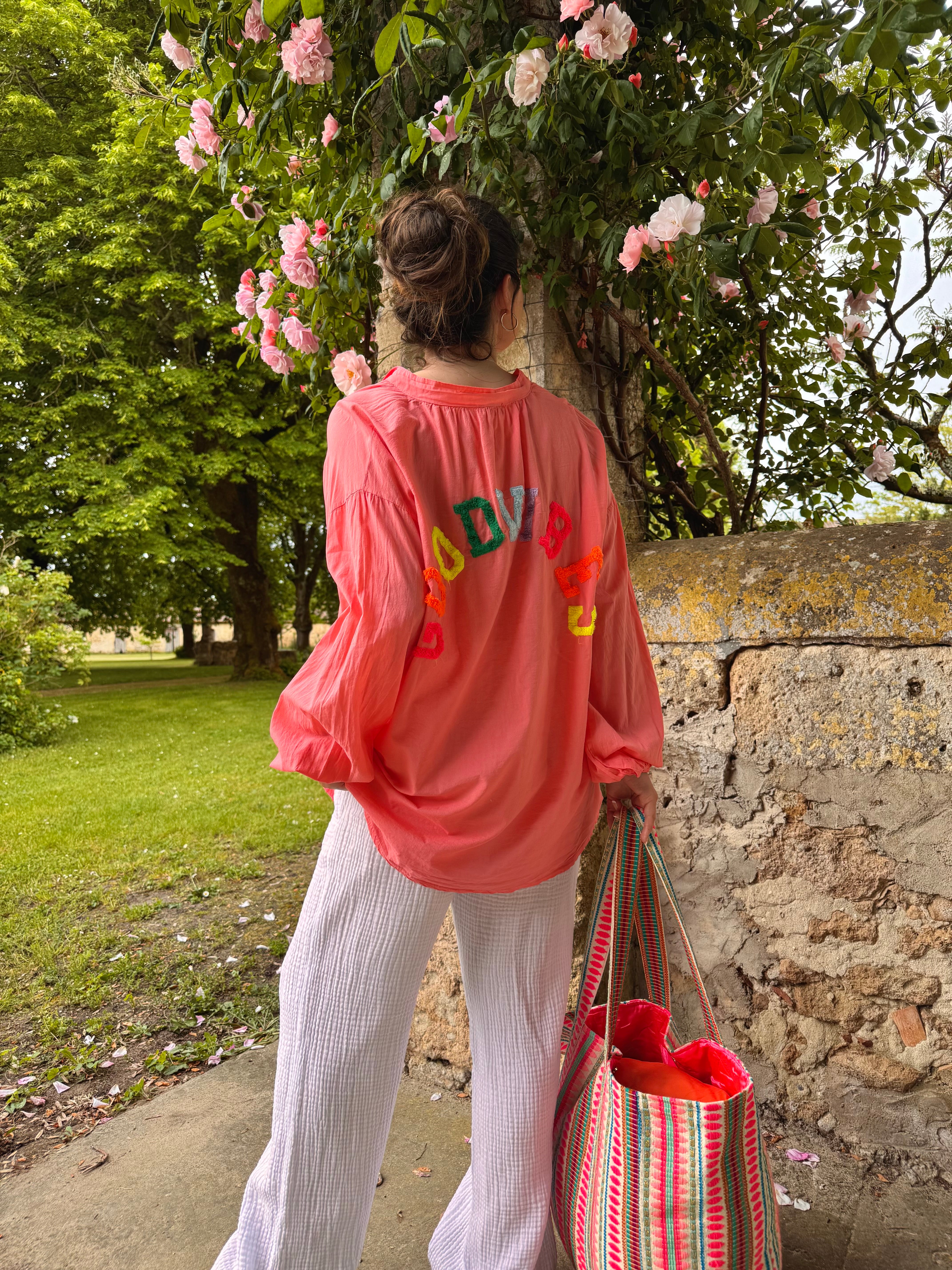 CHEMISE GOODVIBES CORAIL