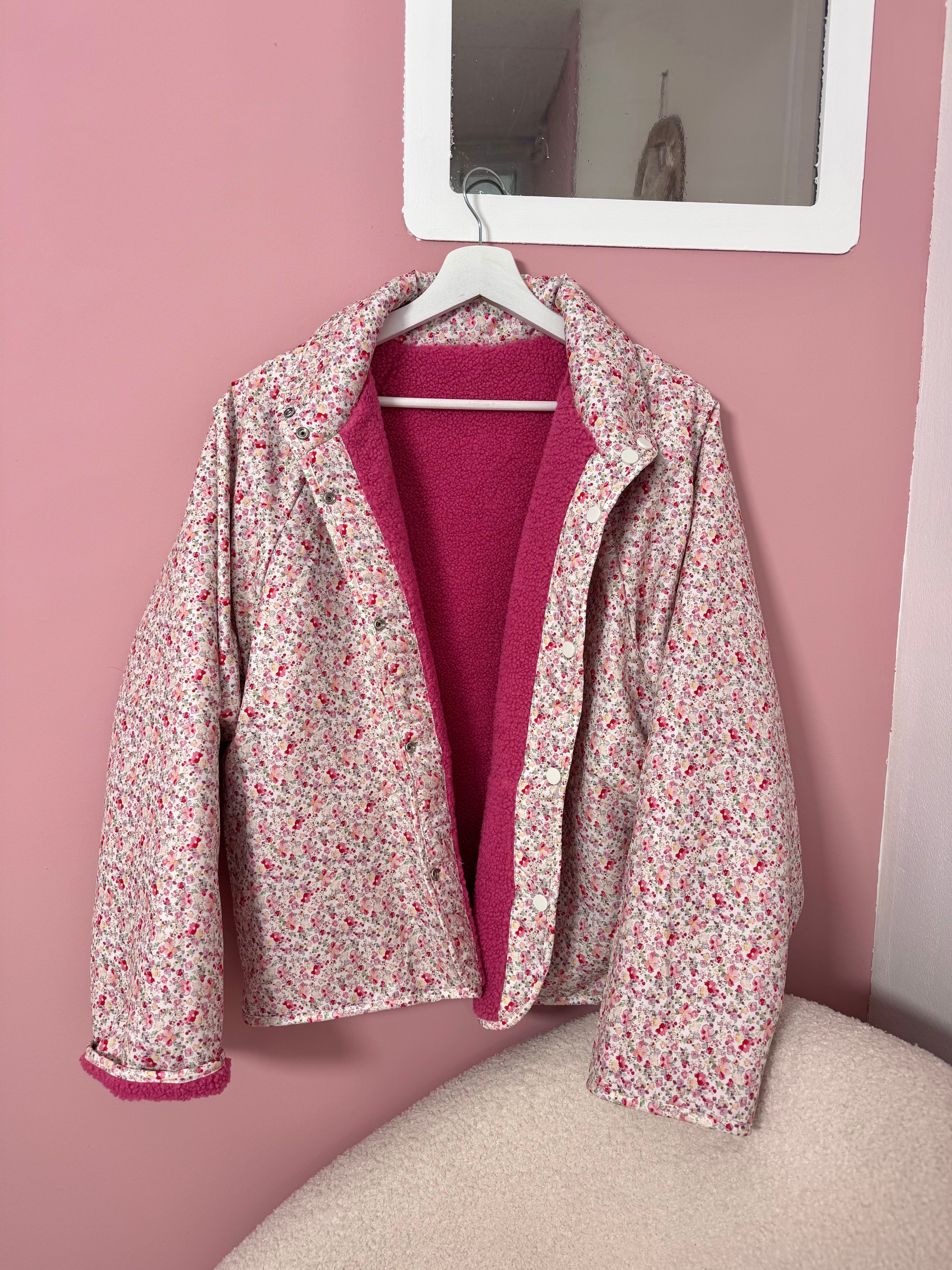 POLAIRE RÉVERSIBLE ROSE