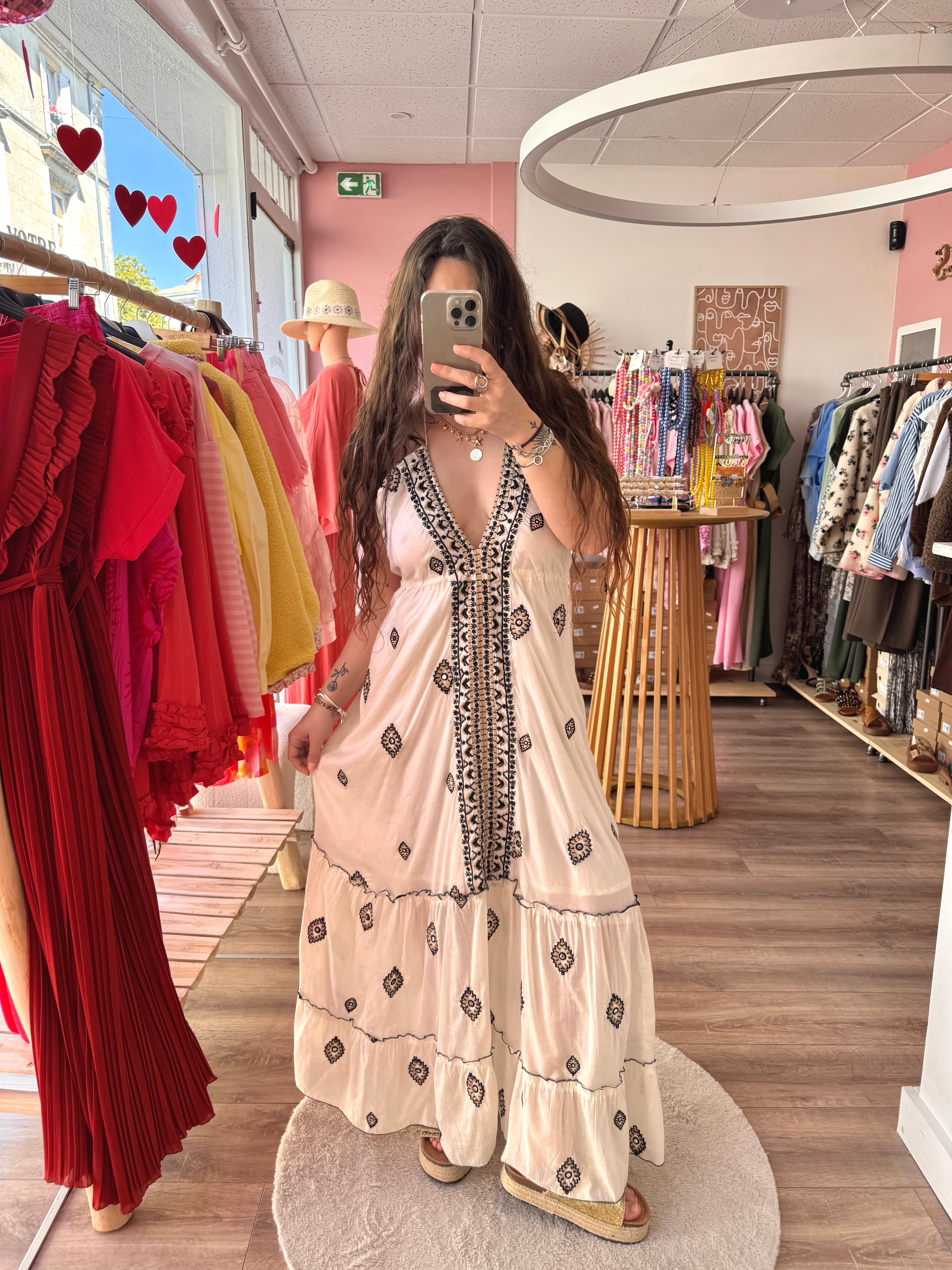 ROBE ŒIL BLANCHE DOS NU