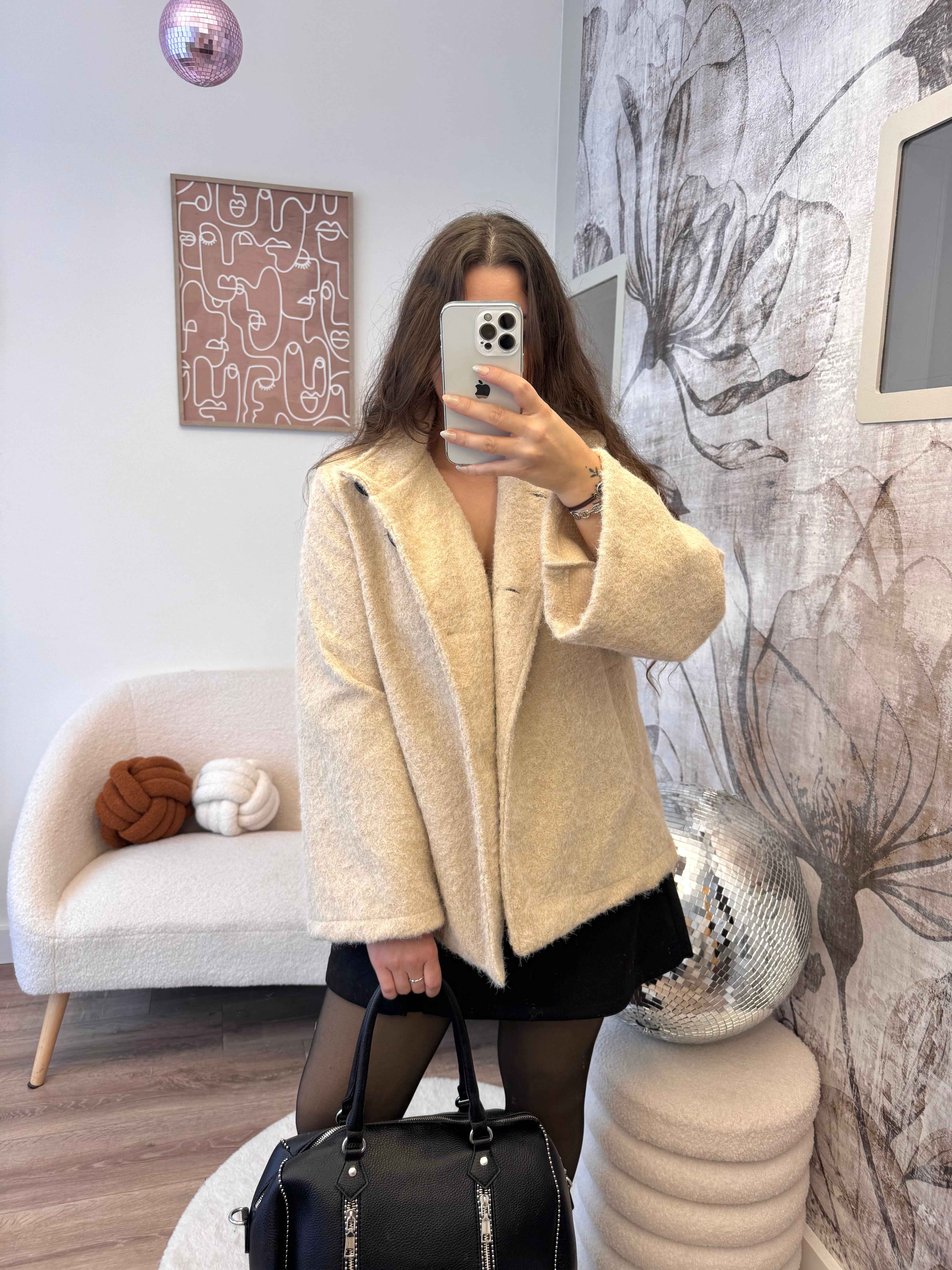 VESTE PALOMA BEIGE 100% COTON