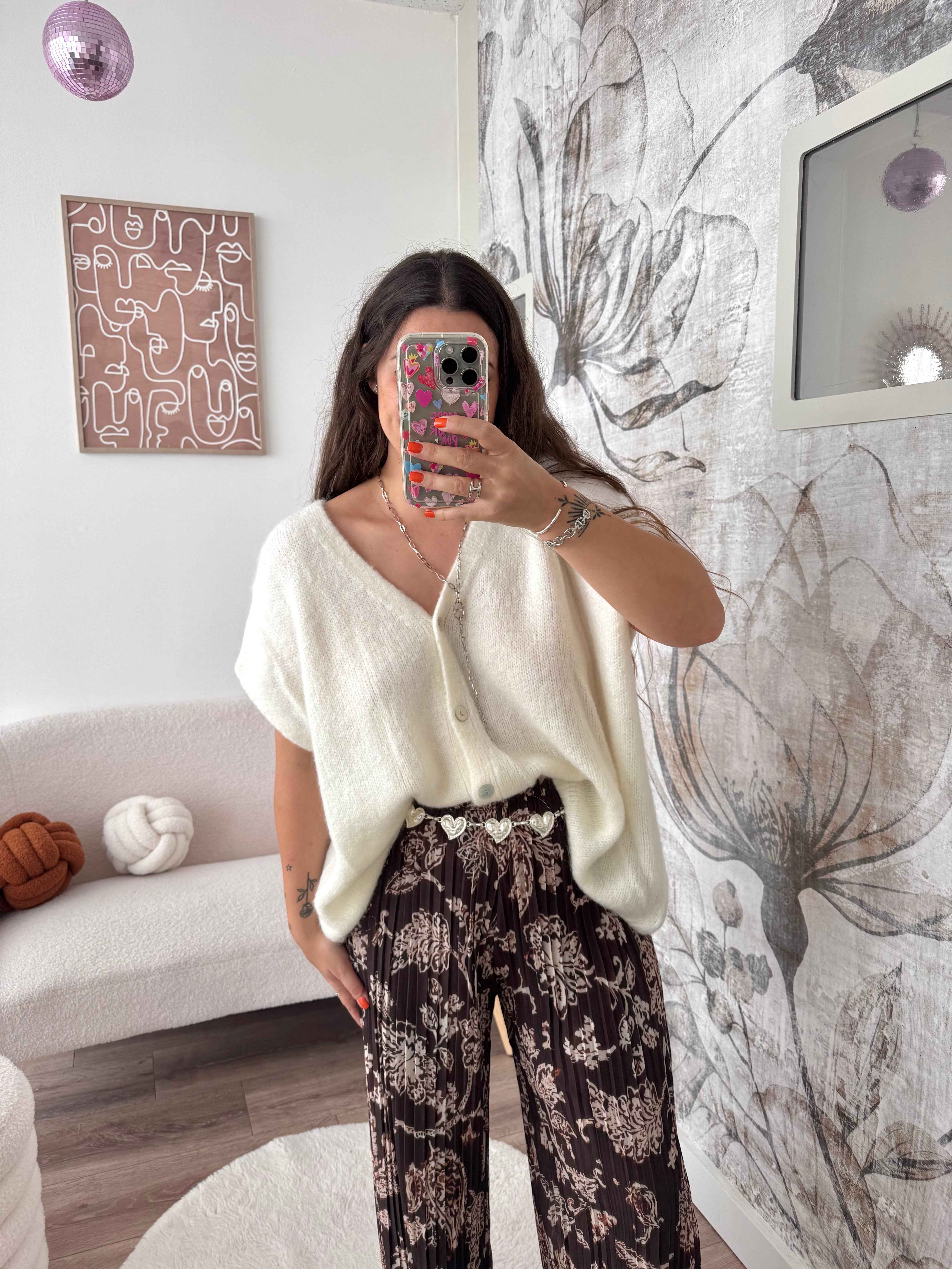 GILET SANS MANCHE BEIGE