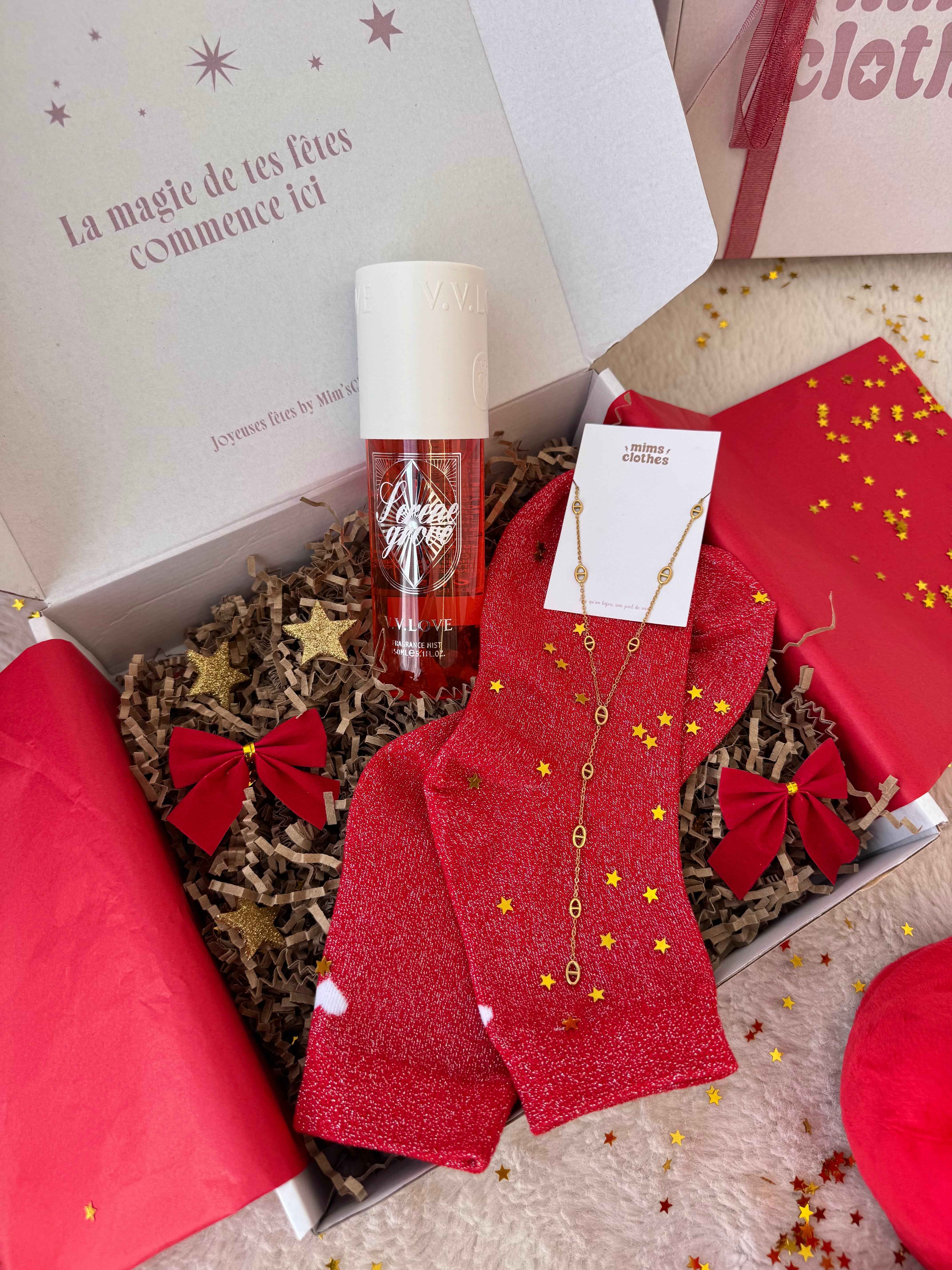 COFFRET NOEL DORÉ OU ARGENTÉ ( 3 cadeaux )