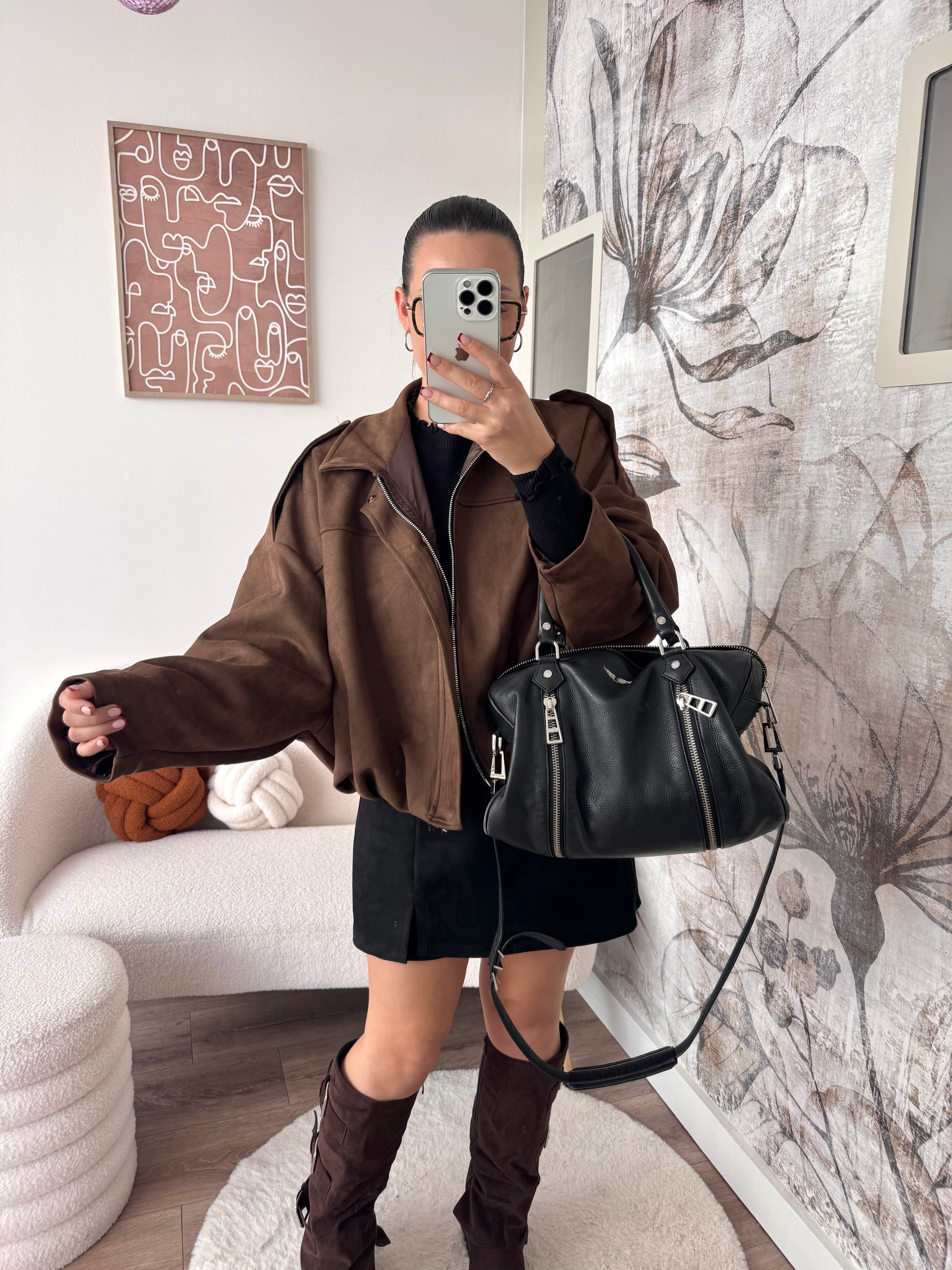 VESTE ARIA MARRON