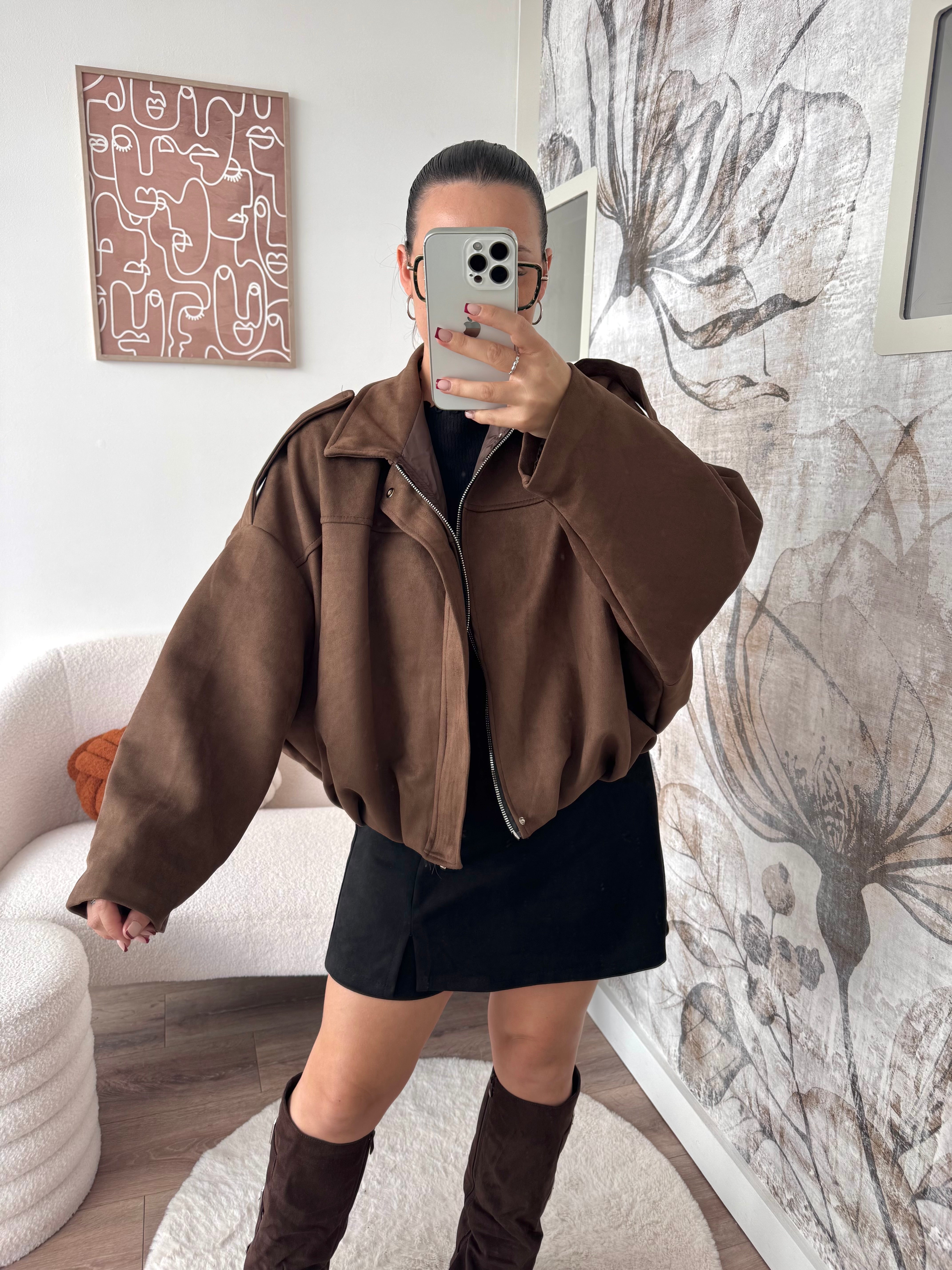 VESTE ARIA MARRON