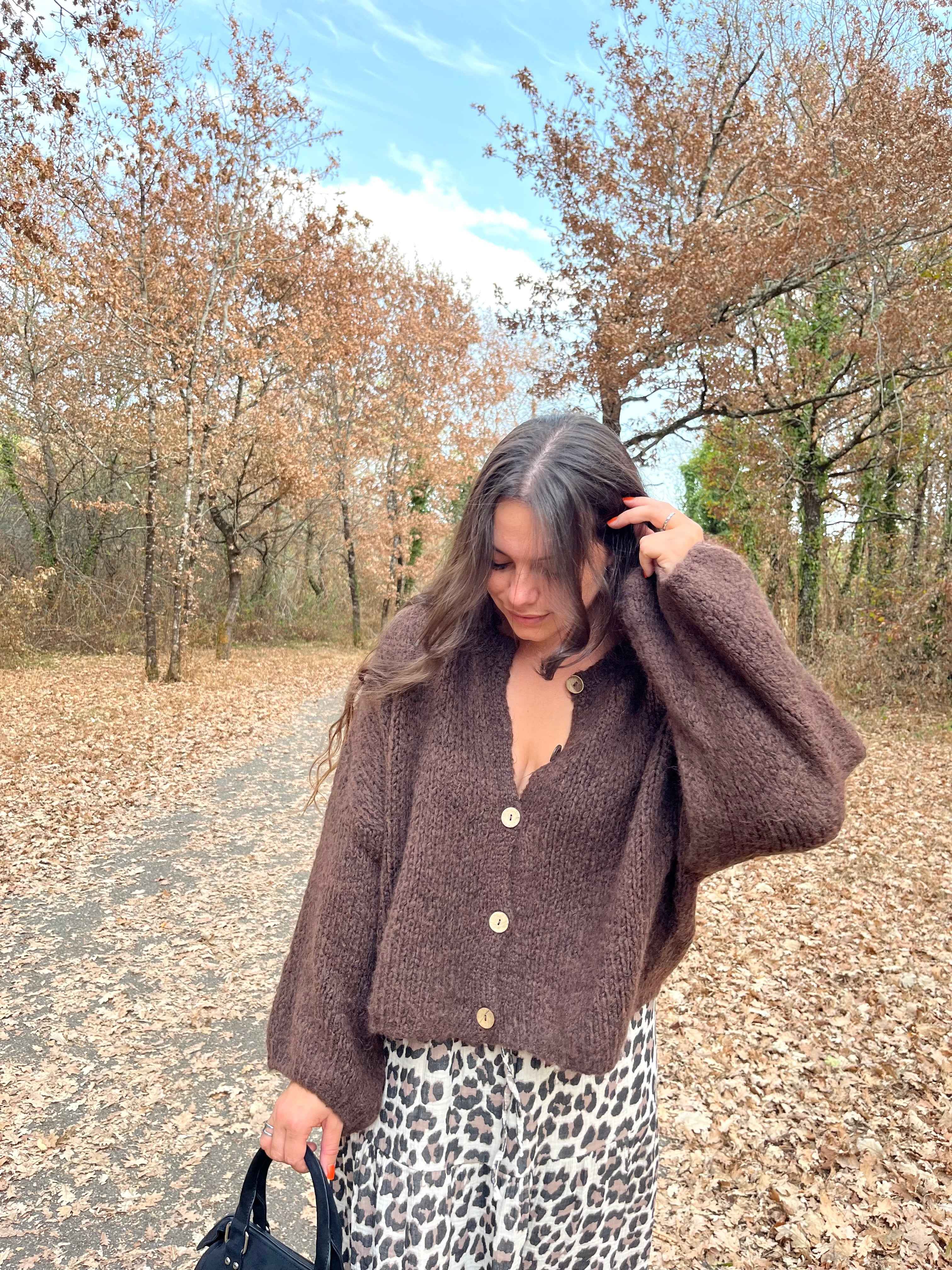 PULL NUAGE CHOCOLAT