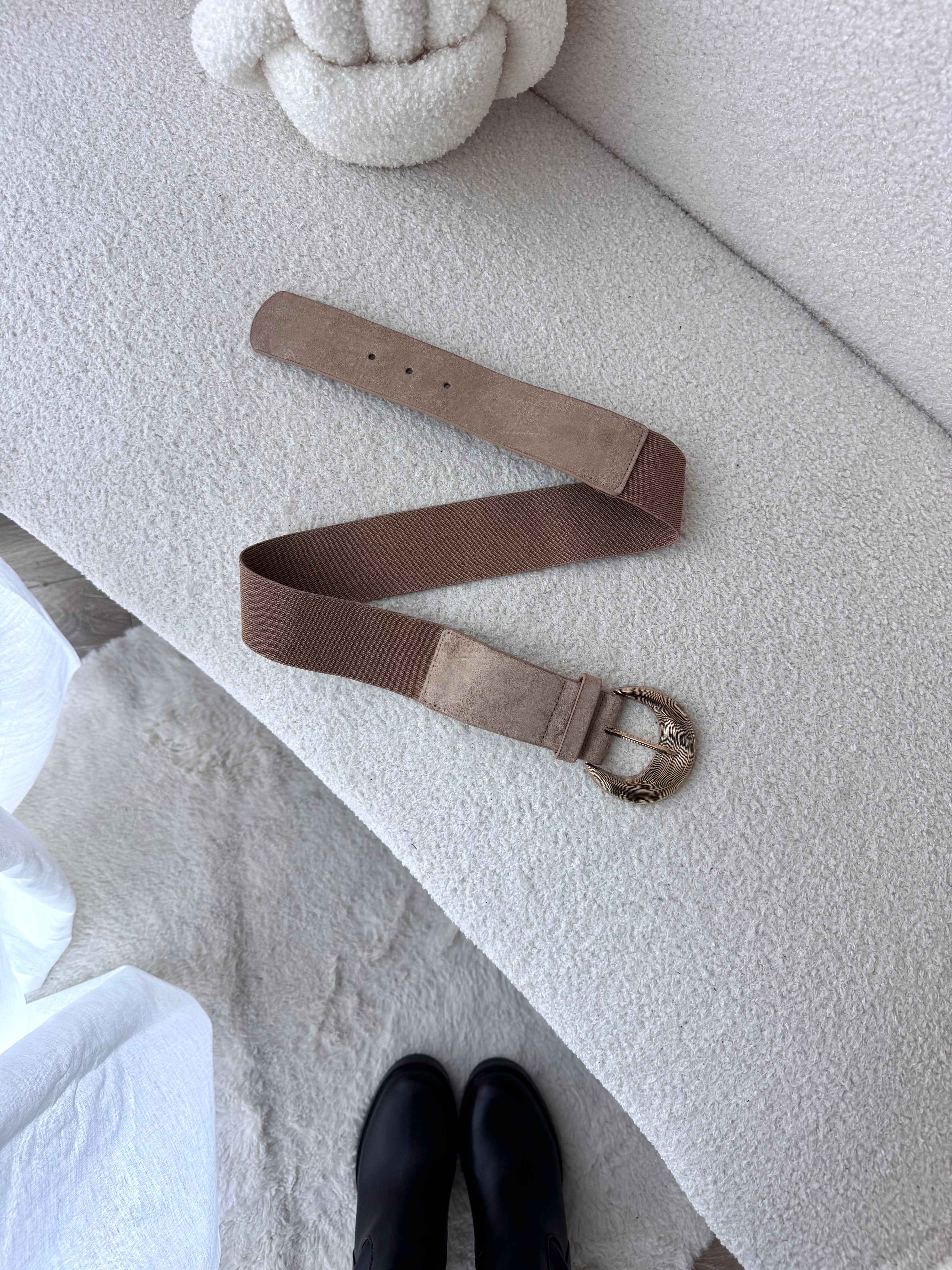 CEINTURE BOUCLE BEIGE