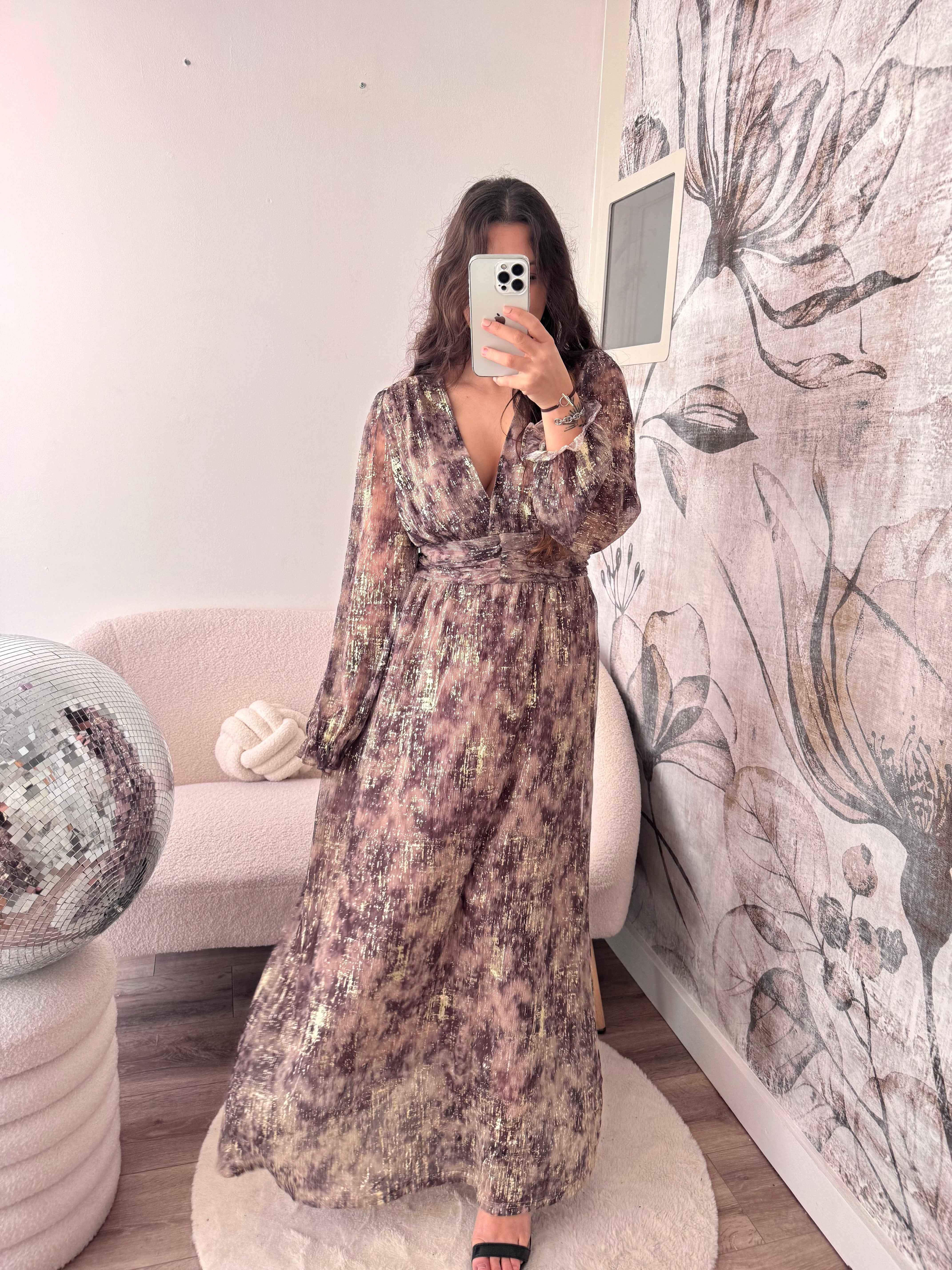 ROBE LONGUE DORÉ