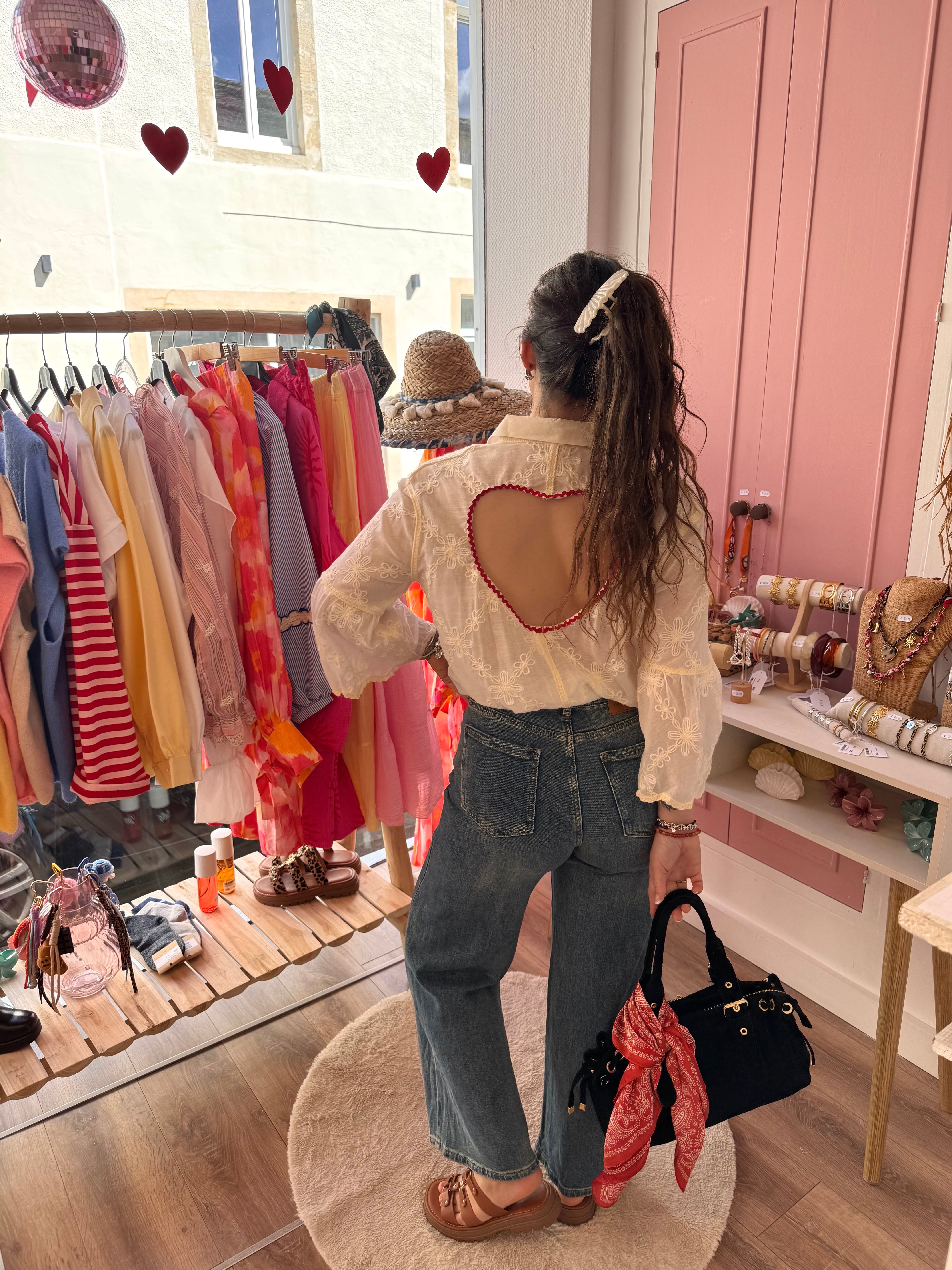 BLOUSE BOHÈME CŒUR