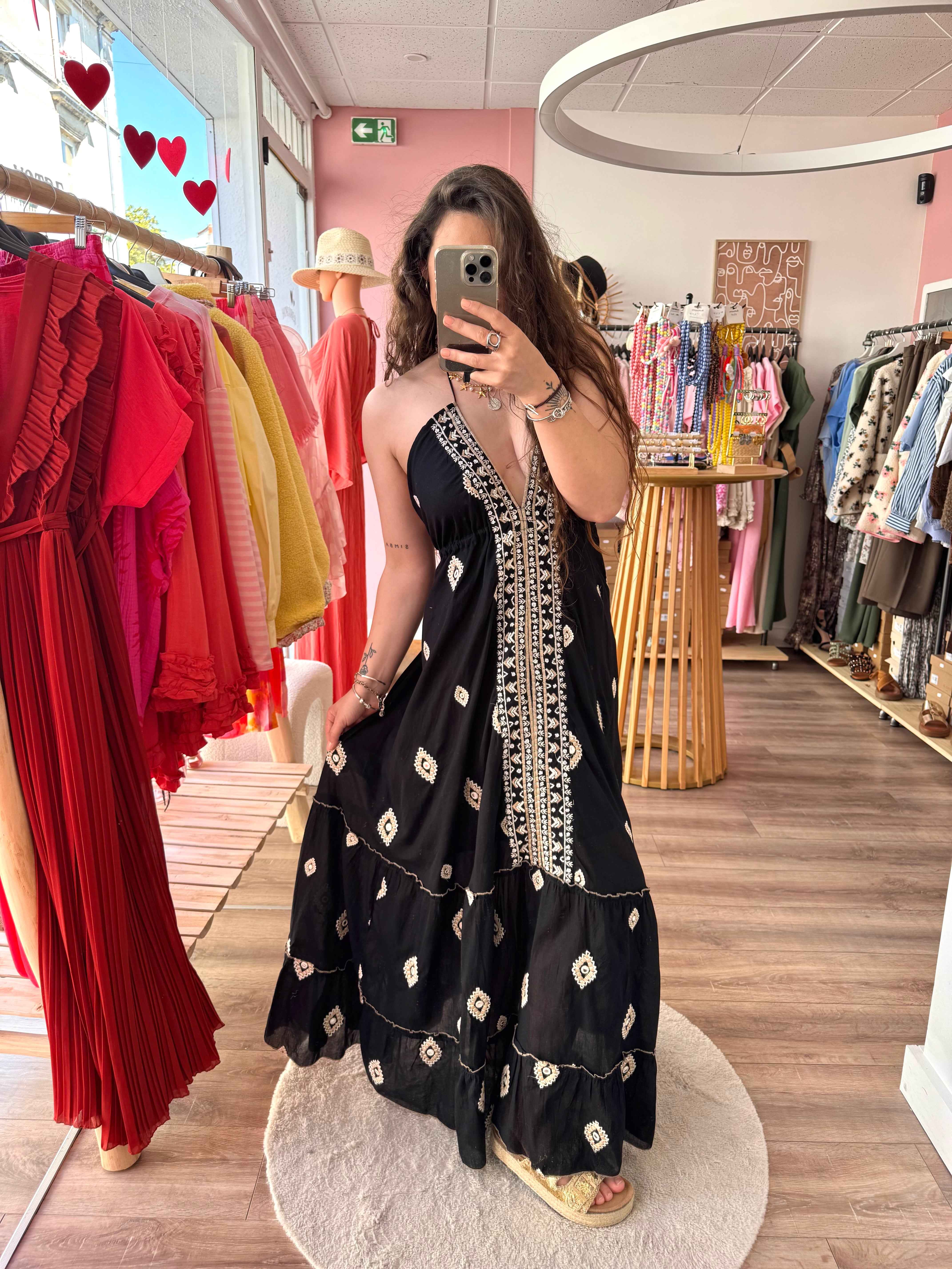 ROBE ŒIL NOIR DOS NU