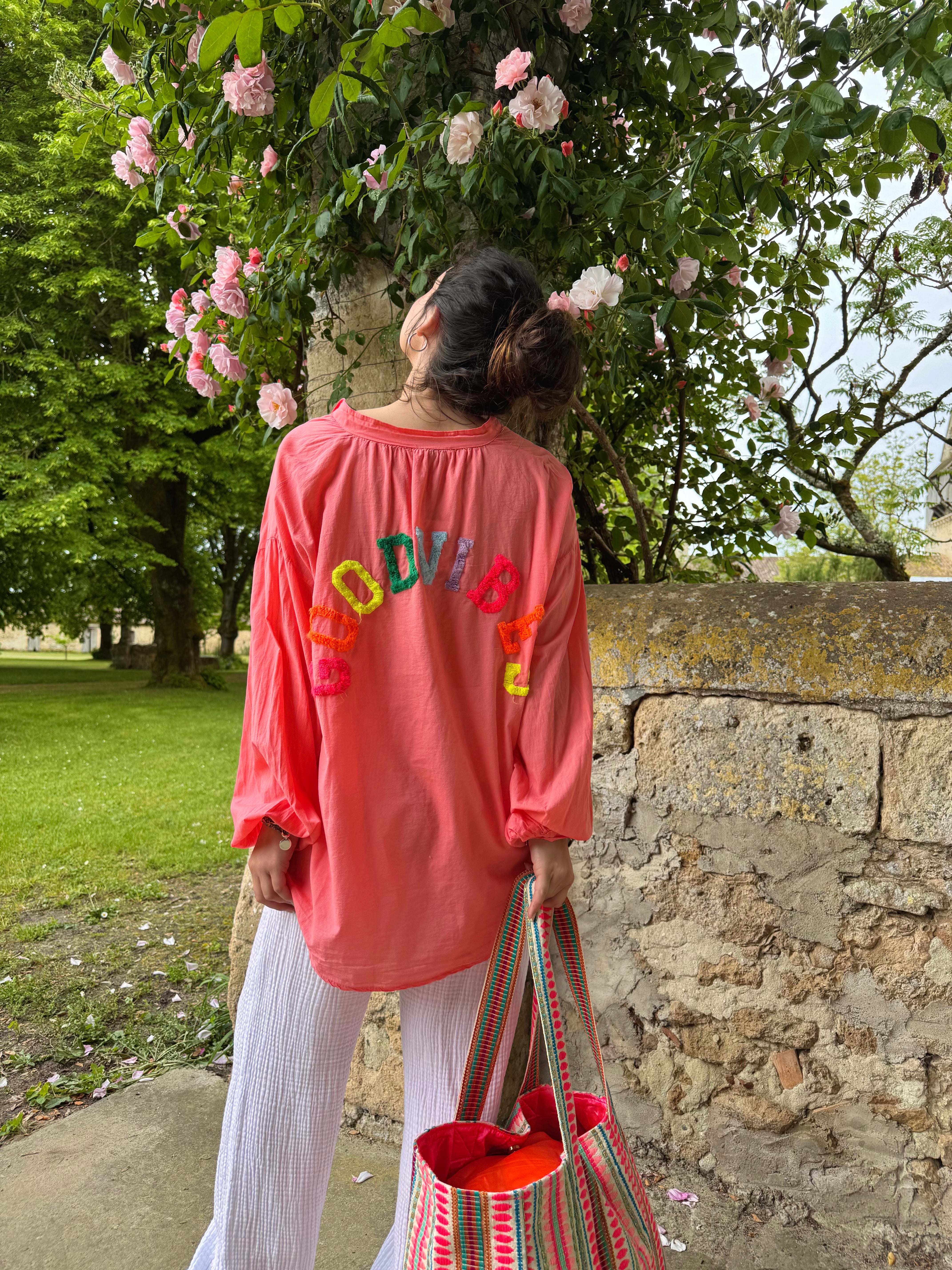 CHEMISE GOODVIBES CORAIL