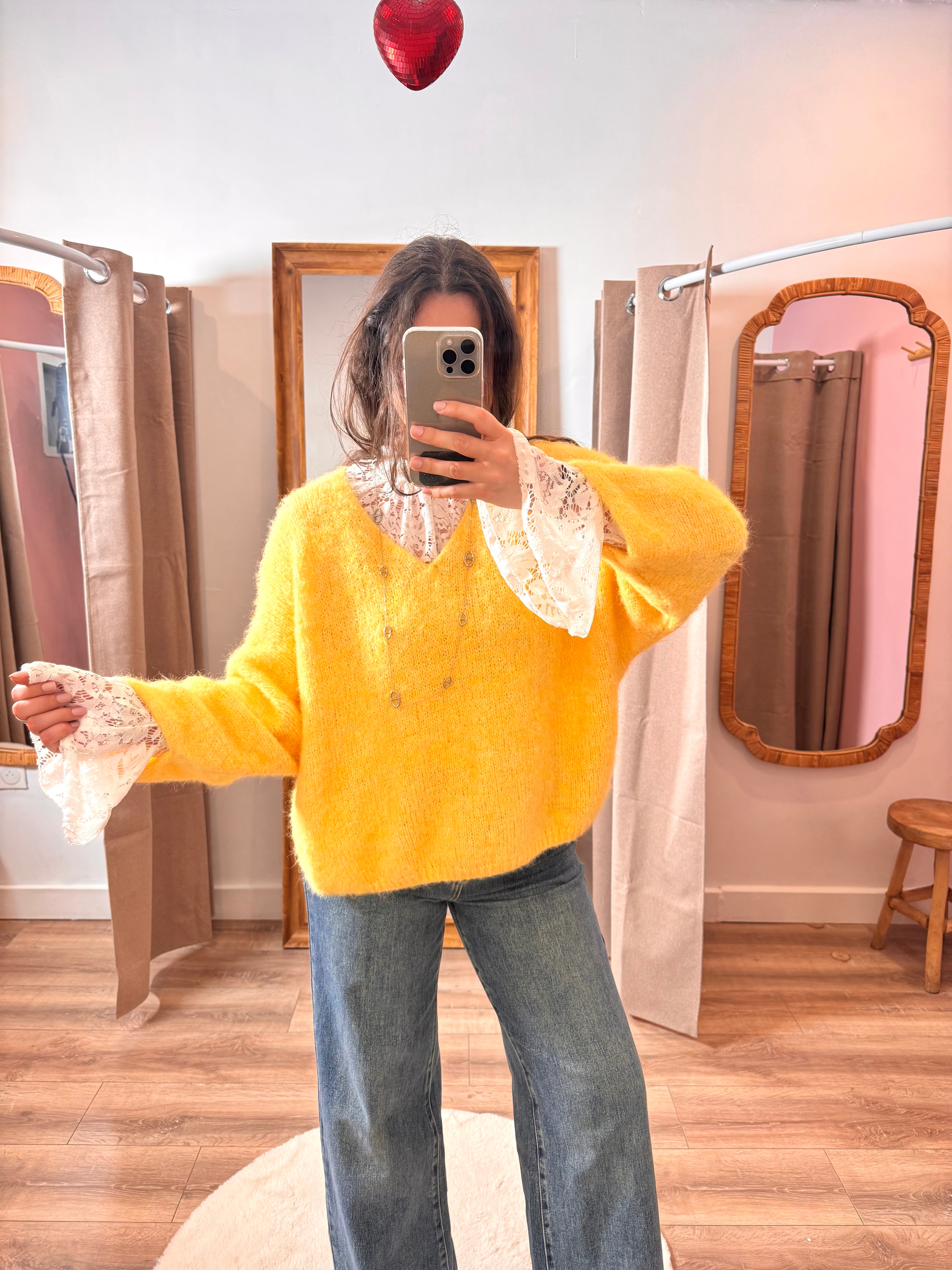 PULL ARIA JAUNE