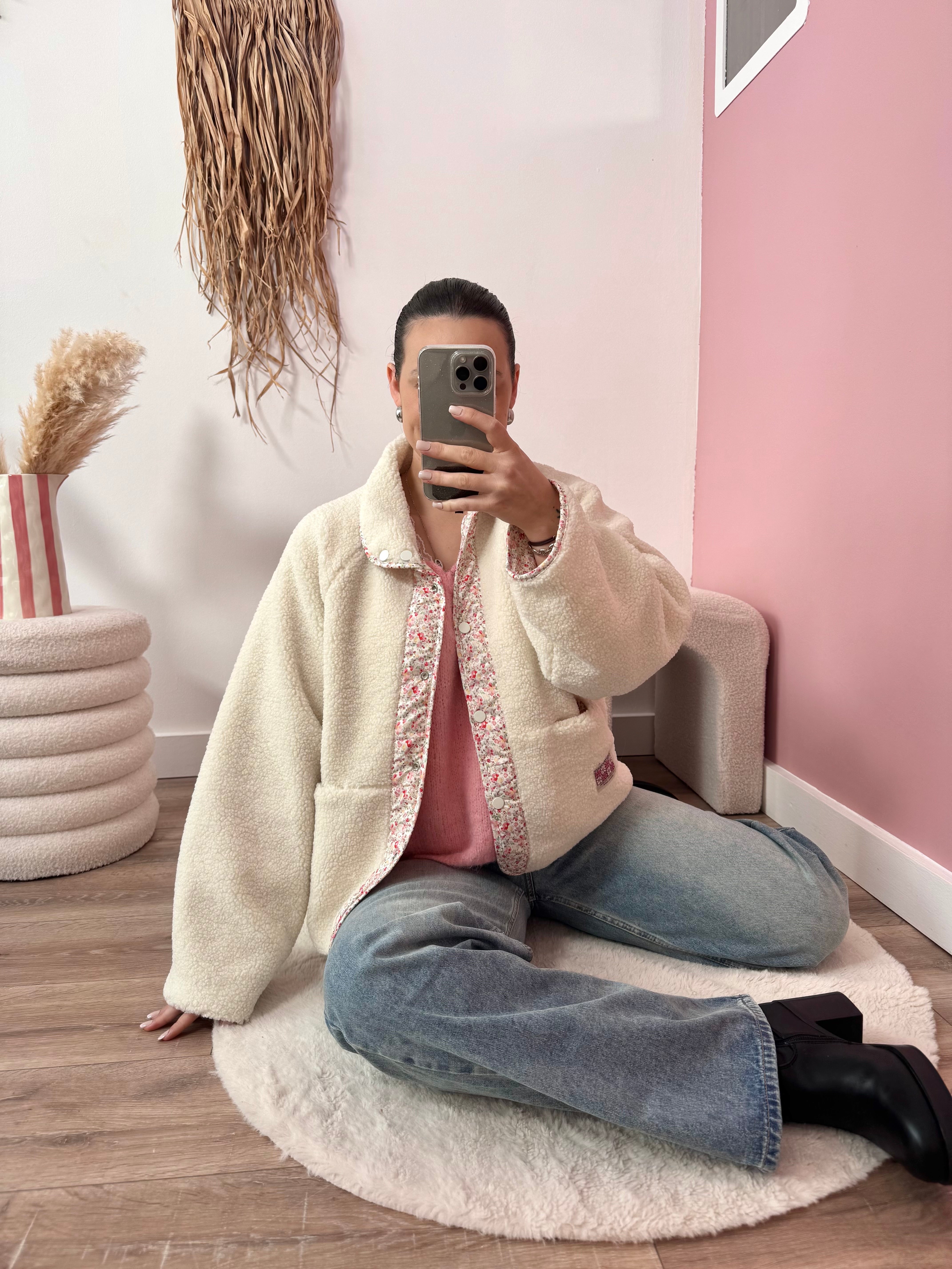 POLAIRE REVERSIBLE BLANCHE