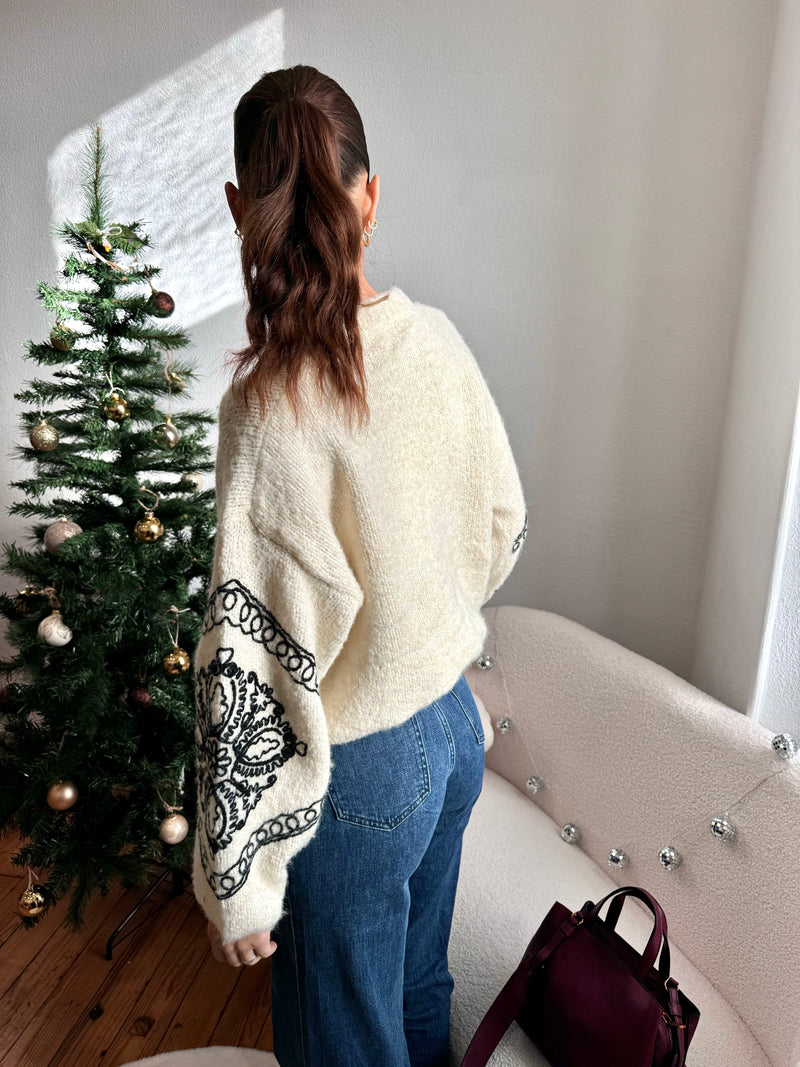 PULL BOHÈME BEIGE