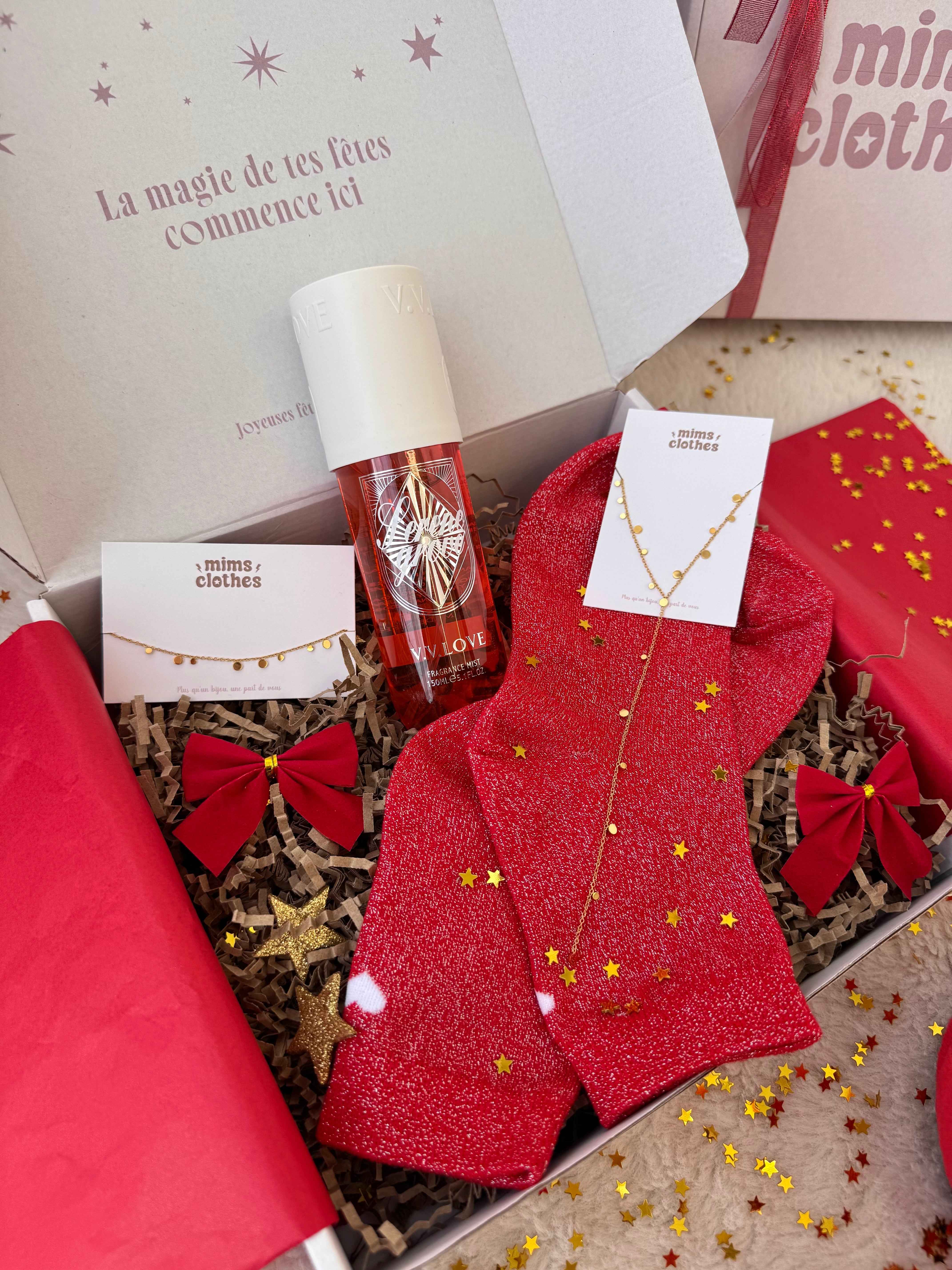 COFFRET NOEL DORÉ OU ARGENTÉ ( 4 cadeaux )