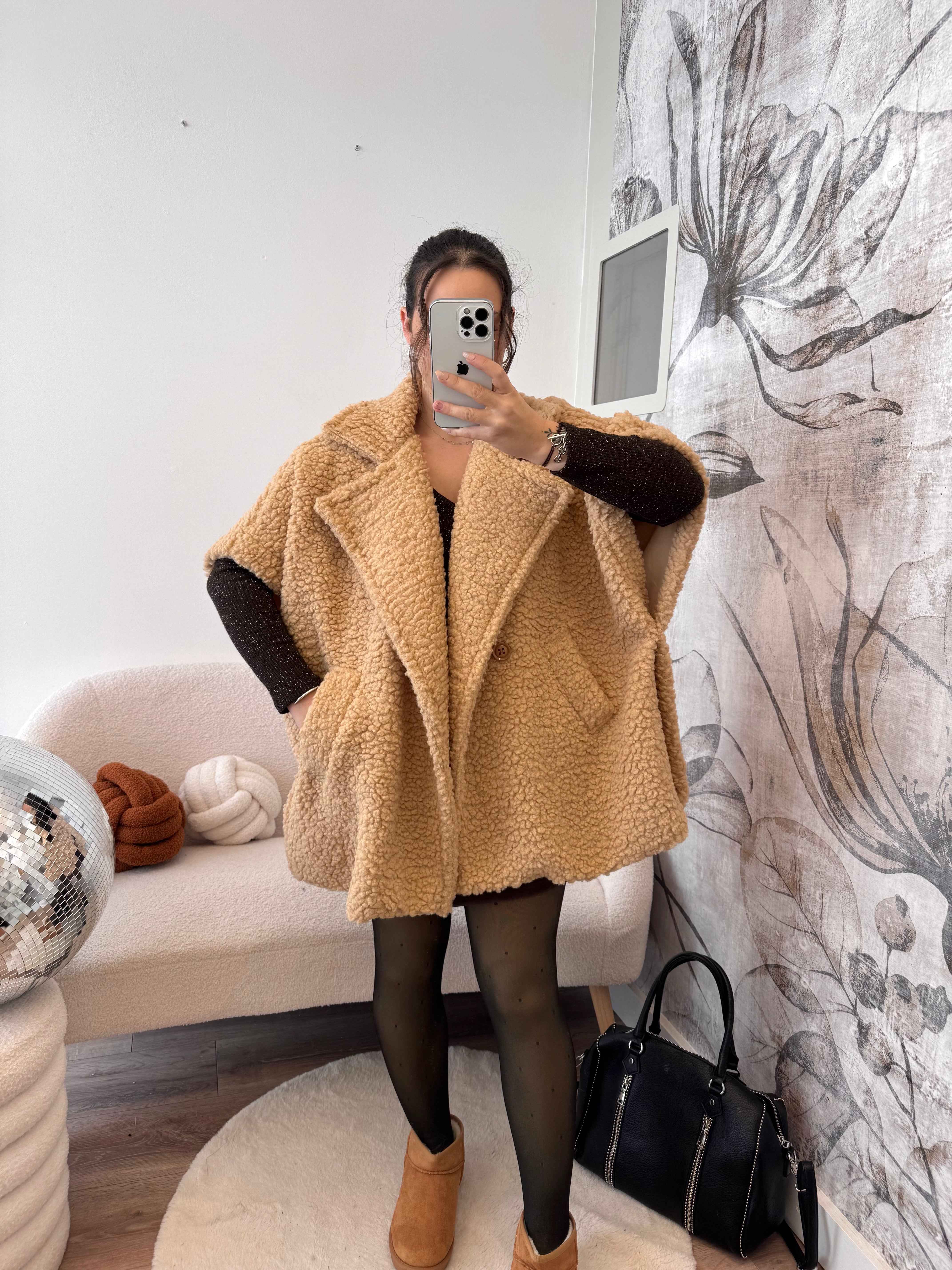 GILET MOUMOUTE SANS MANCHE CAMEL