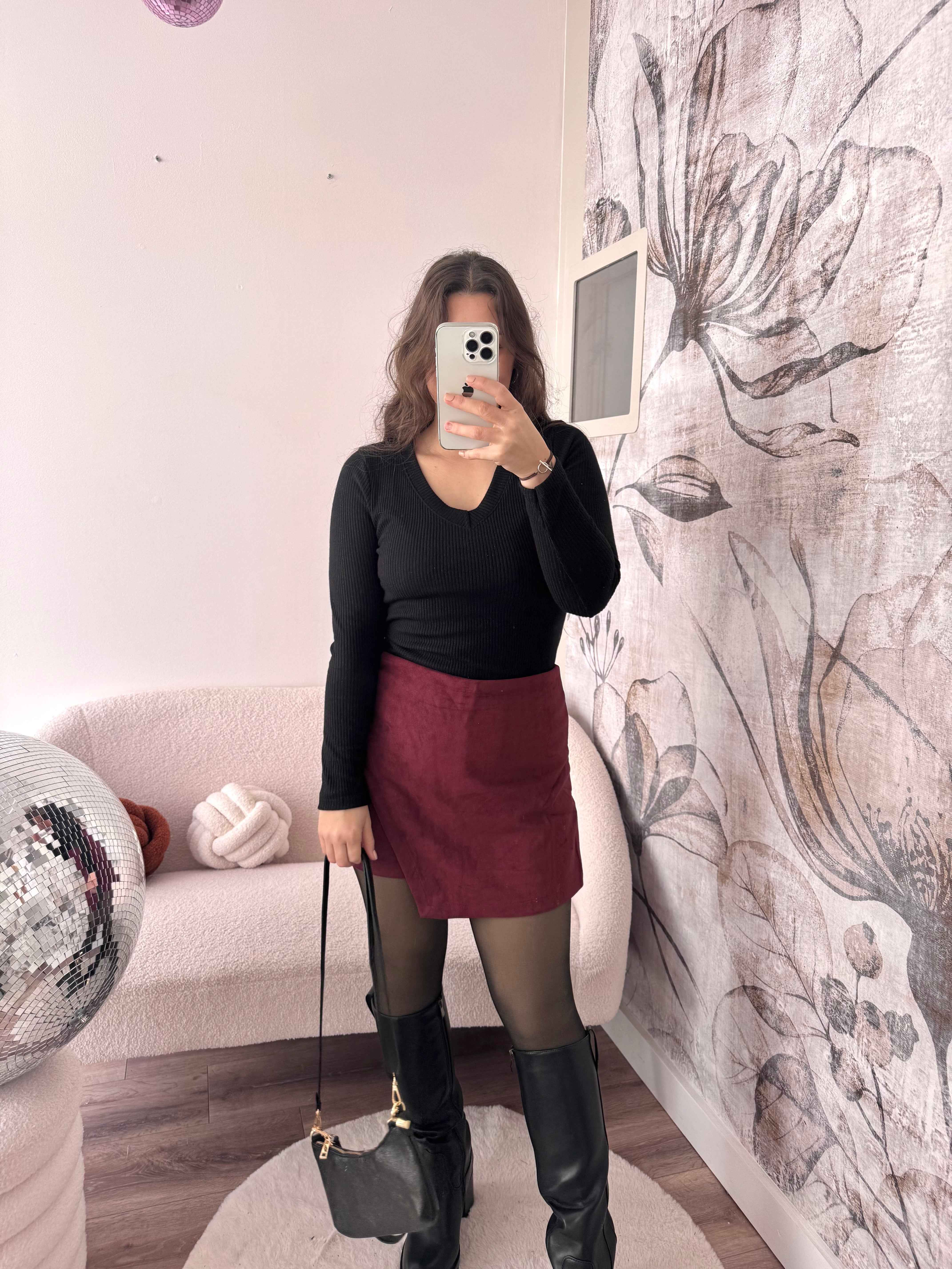 TOP À PAILLETTES NOIR