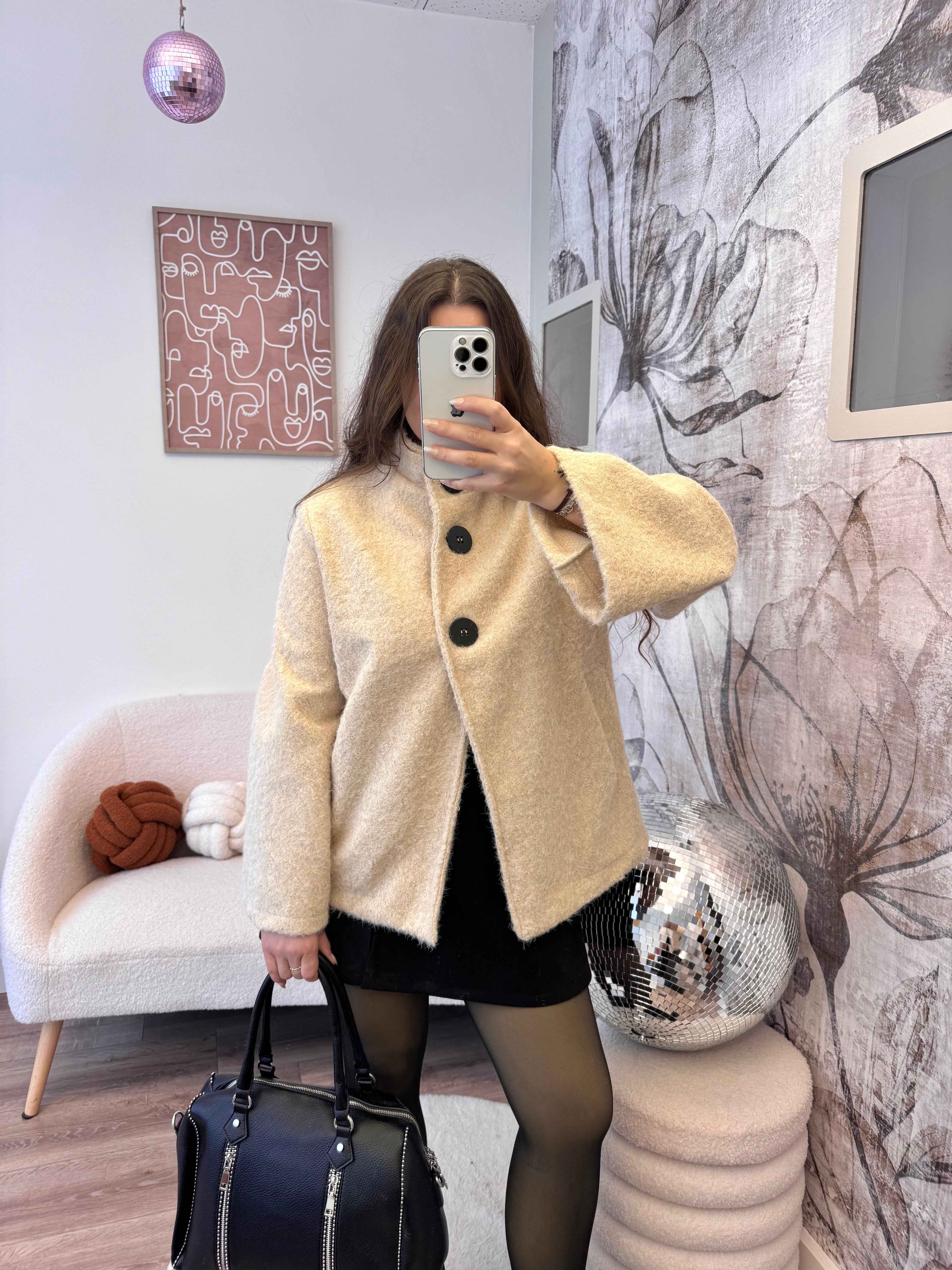 VESTE PALOMA BEIGE 100% COTON