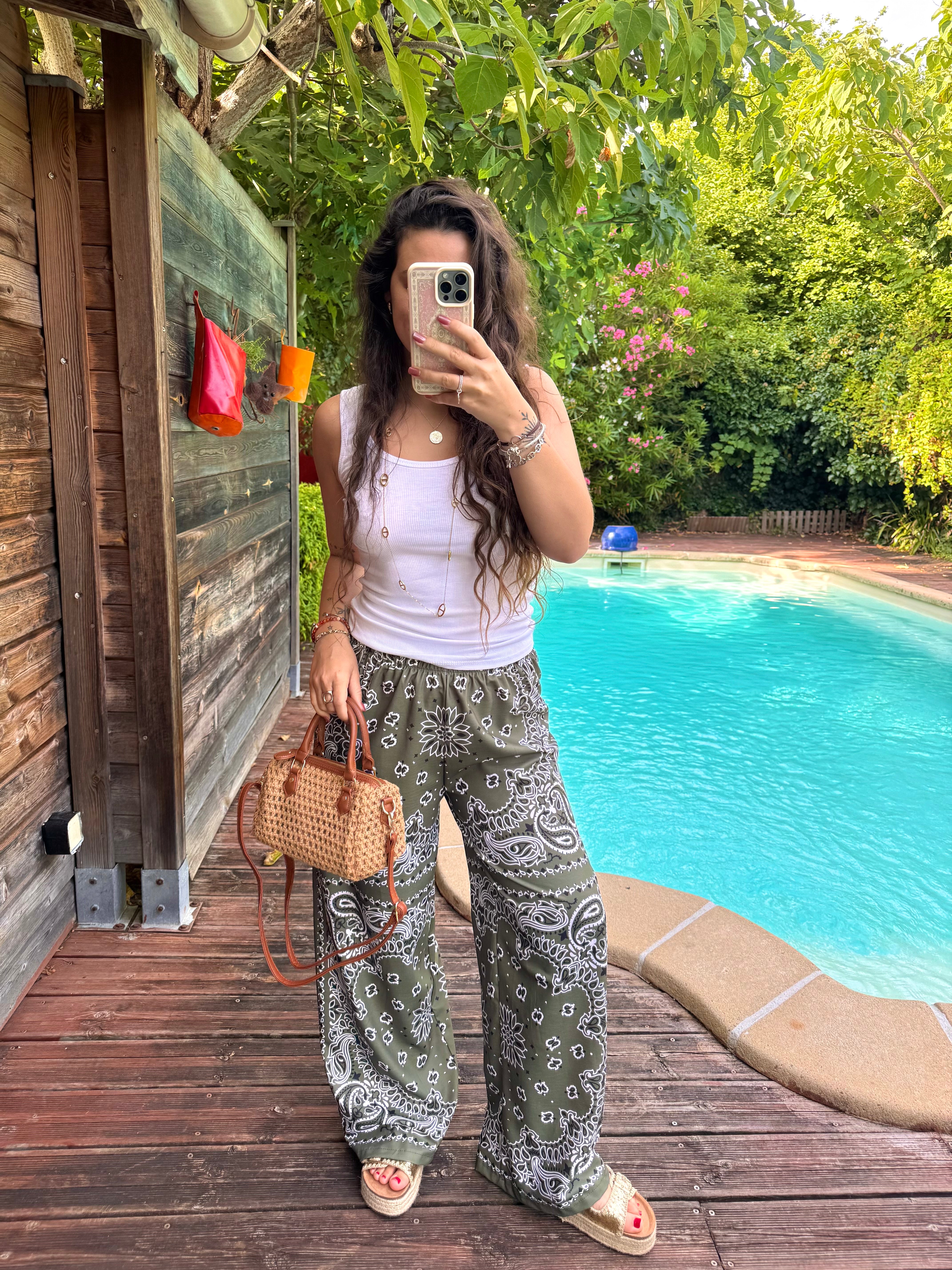 PANTALON BANDANA KAKI