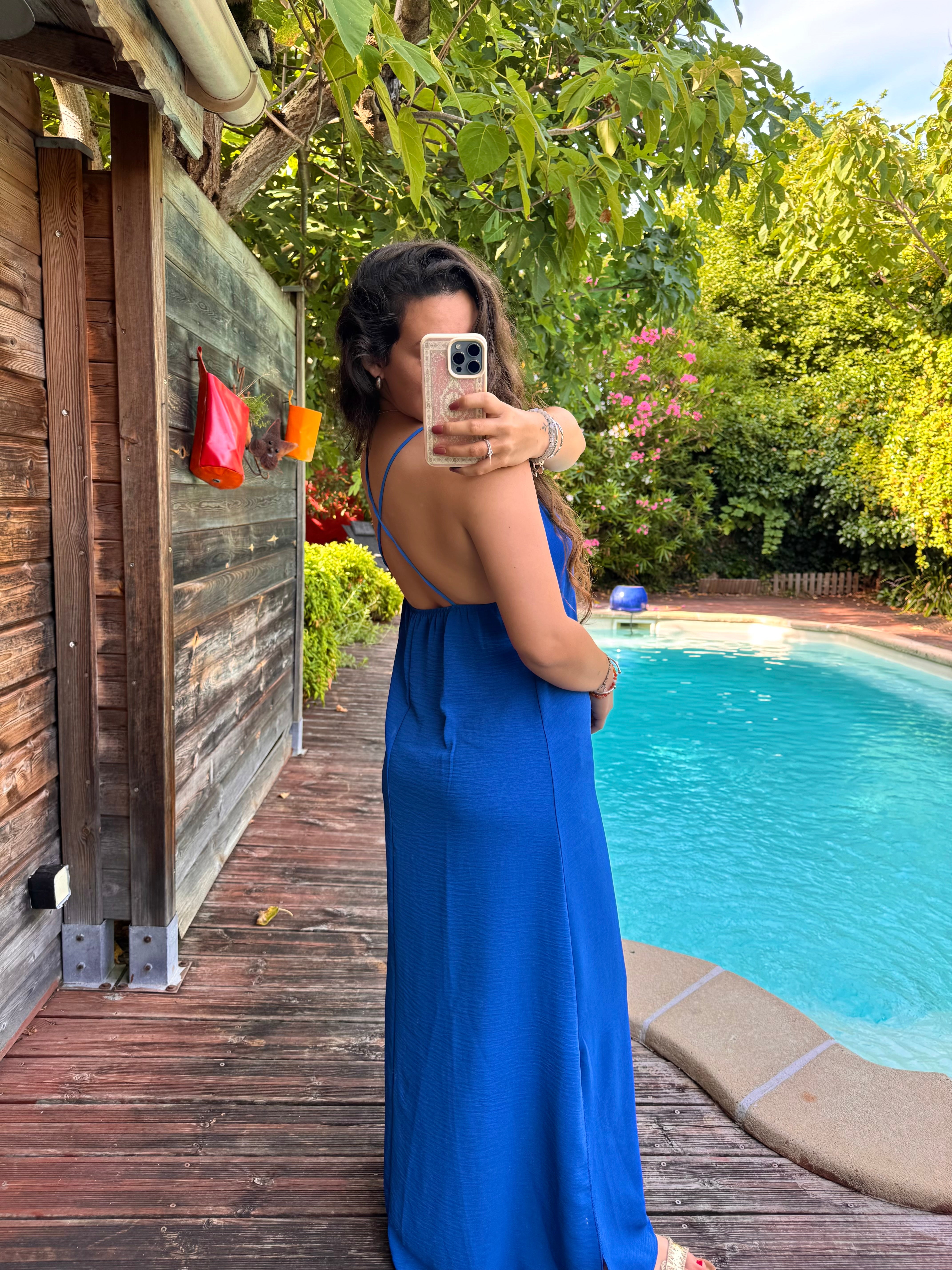 ROBE FLUIDE BLEU