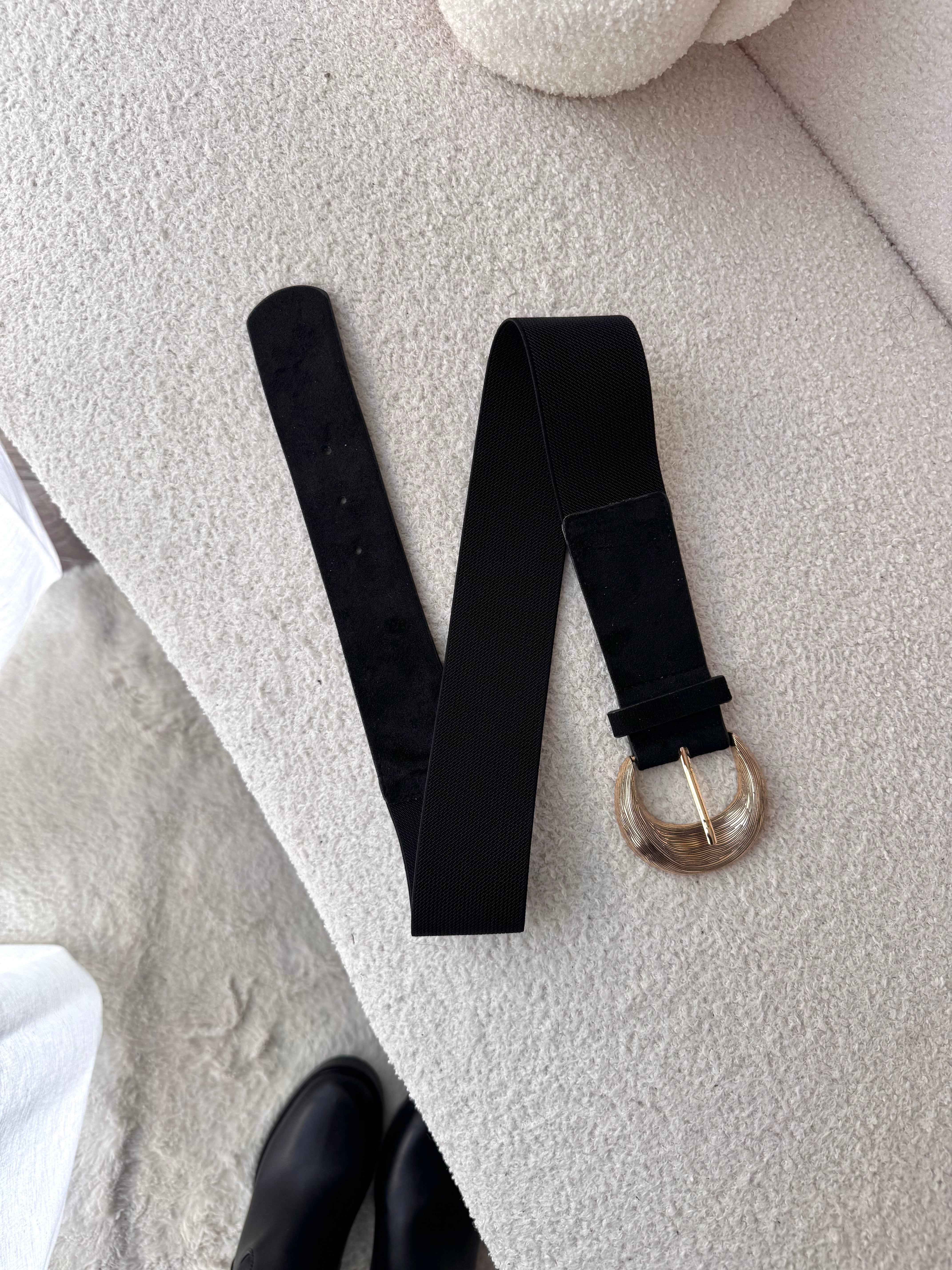 CEINTURE NOIR BOUCLE