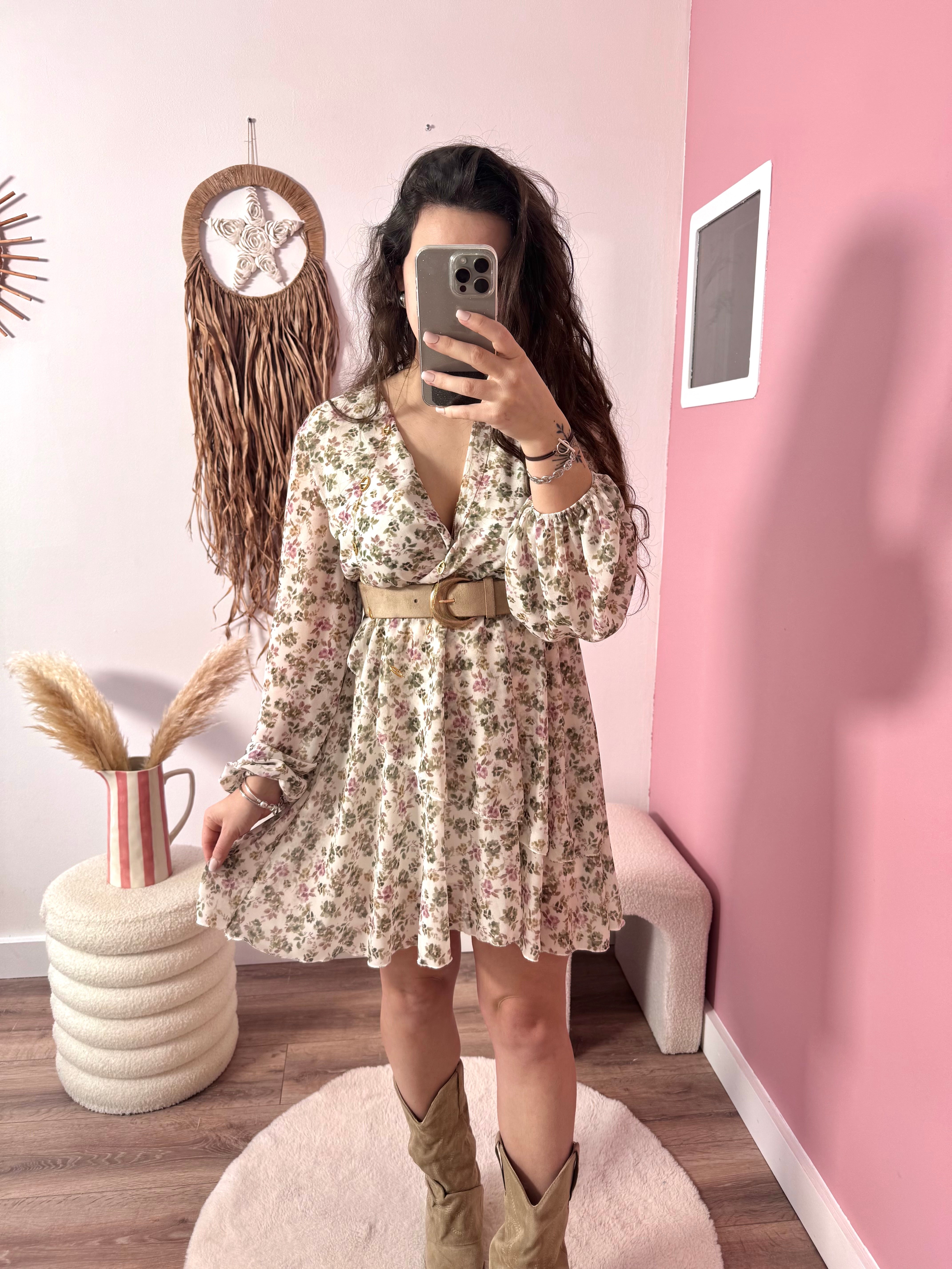 PRÉCOMMANDE ROBE ANA KAKI ( expédition dans la semaine)