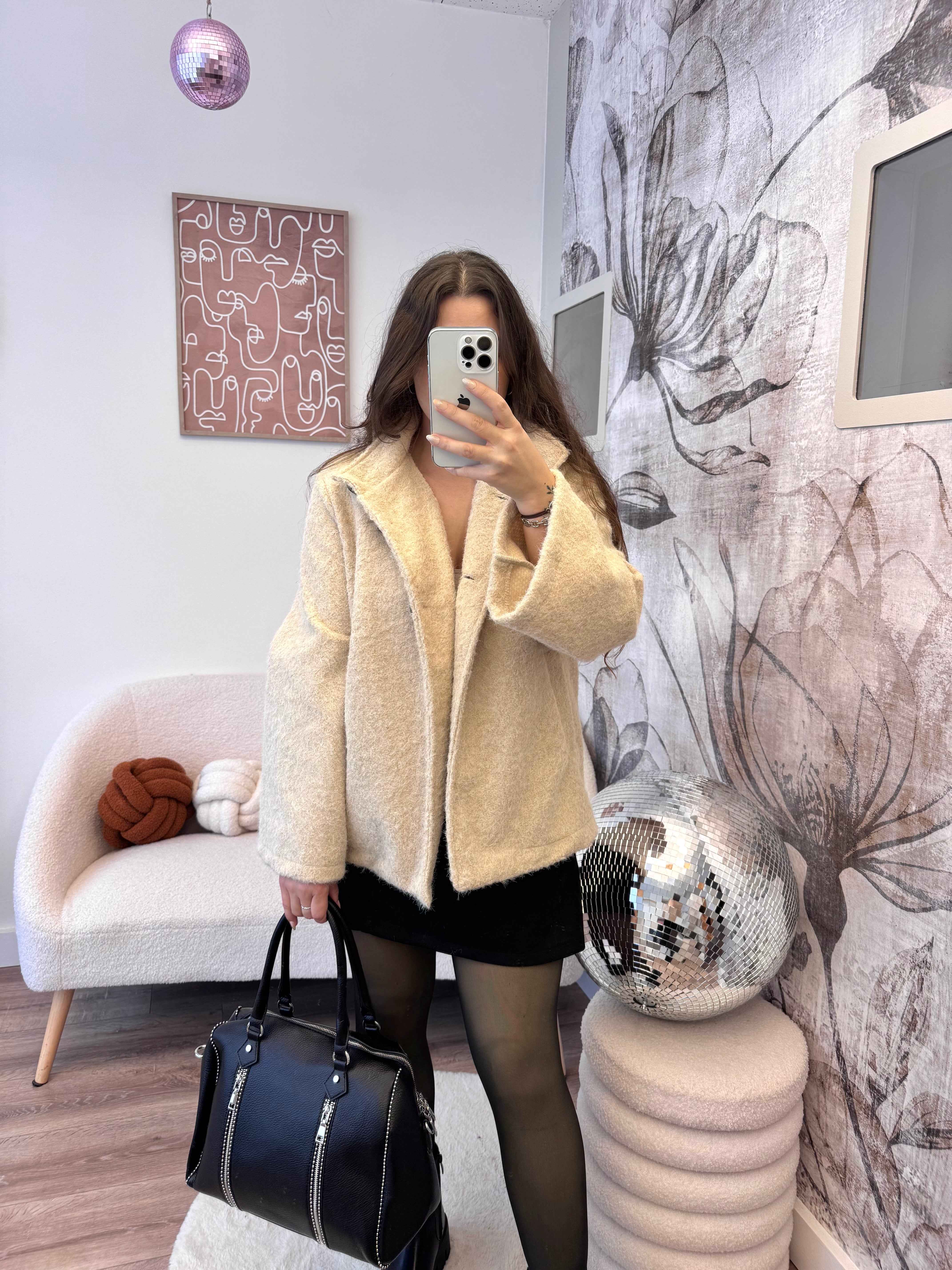 VESTE PALOMA BEIGE 100% COTON