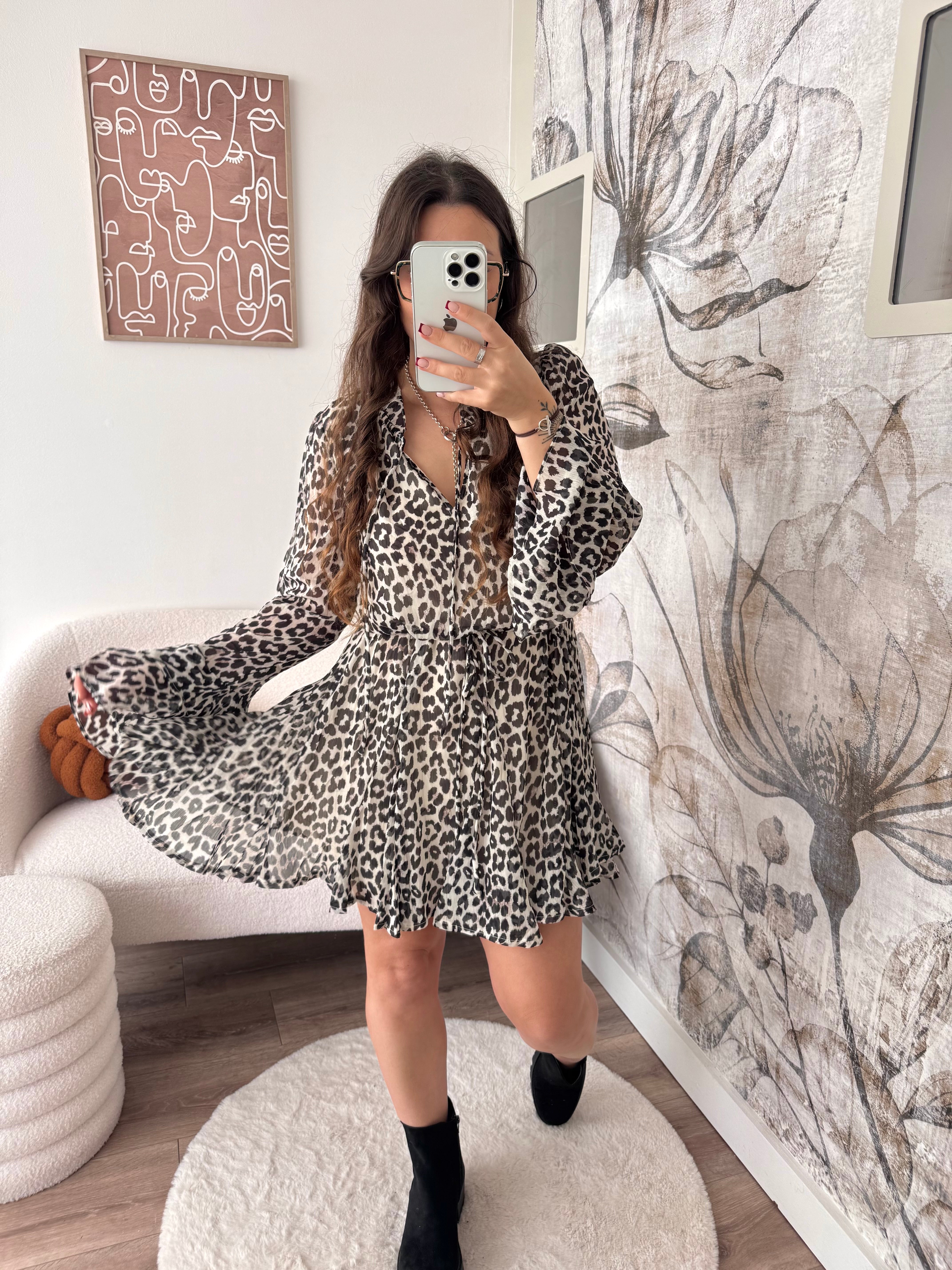 ROBE BLAIR LÉOPARD
