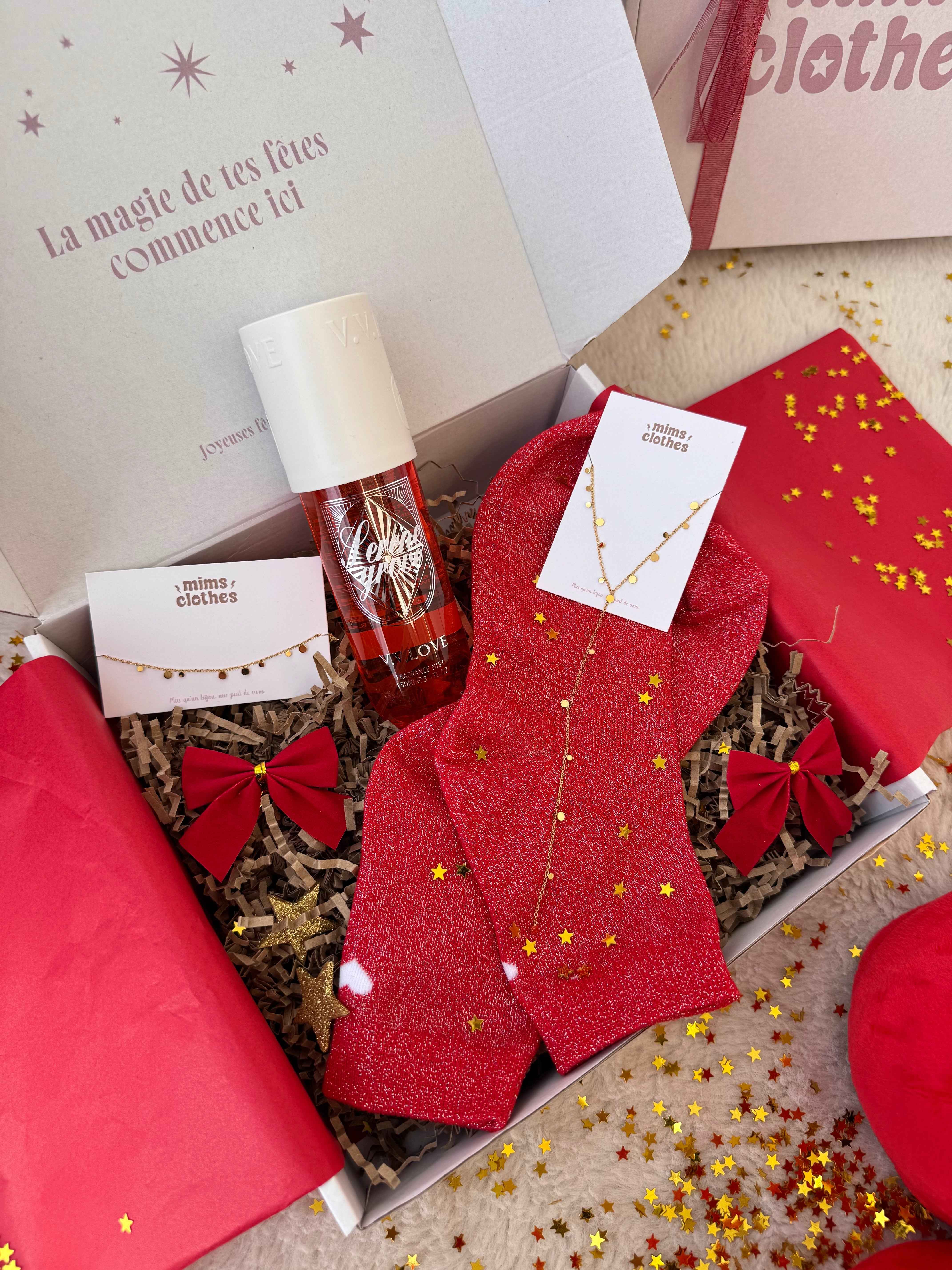 COFFRET NOEL DORÉ OU ARGENTÉ ( 4 cadeaux )