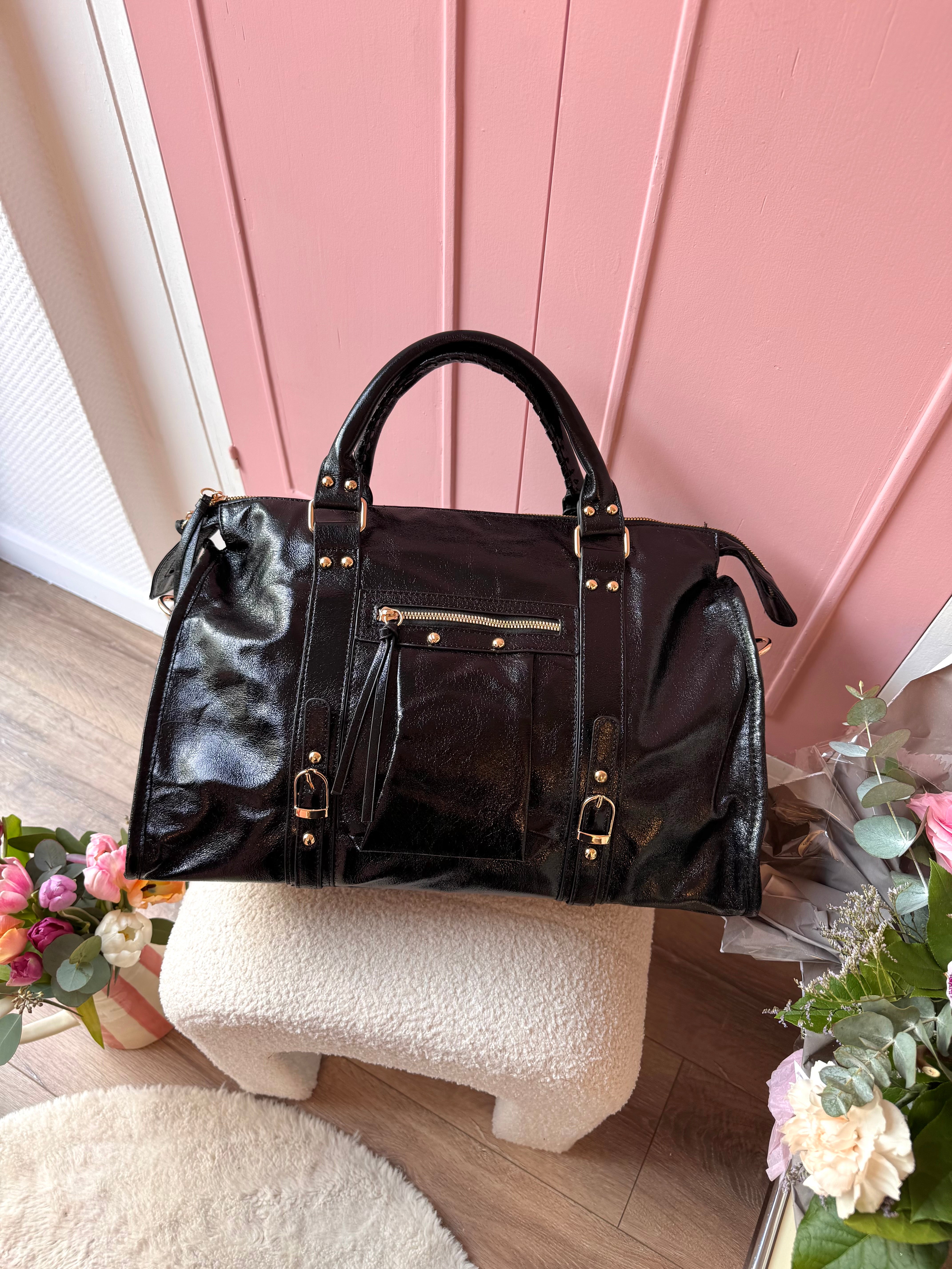 SAC XXL BRILLANT NOIR