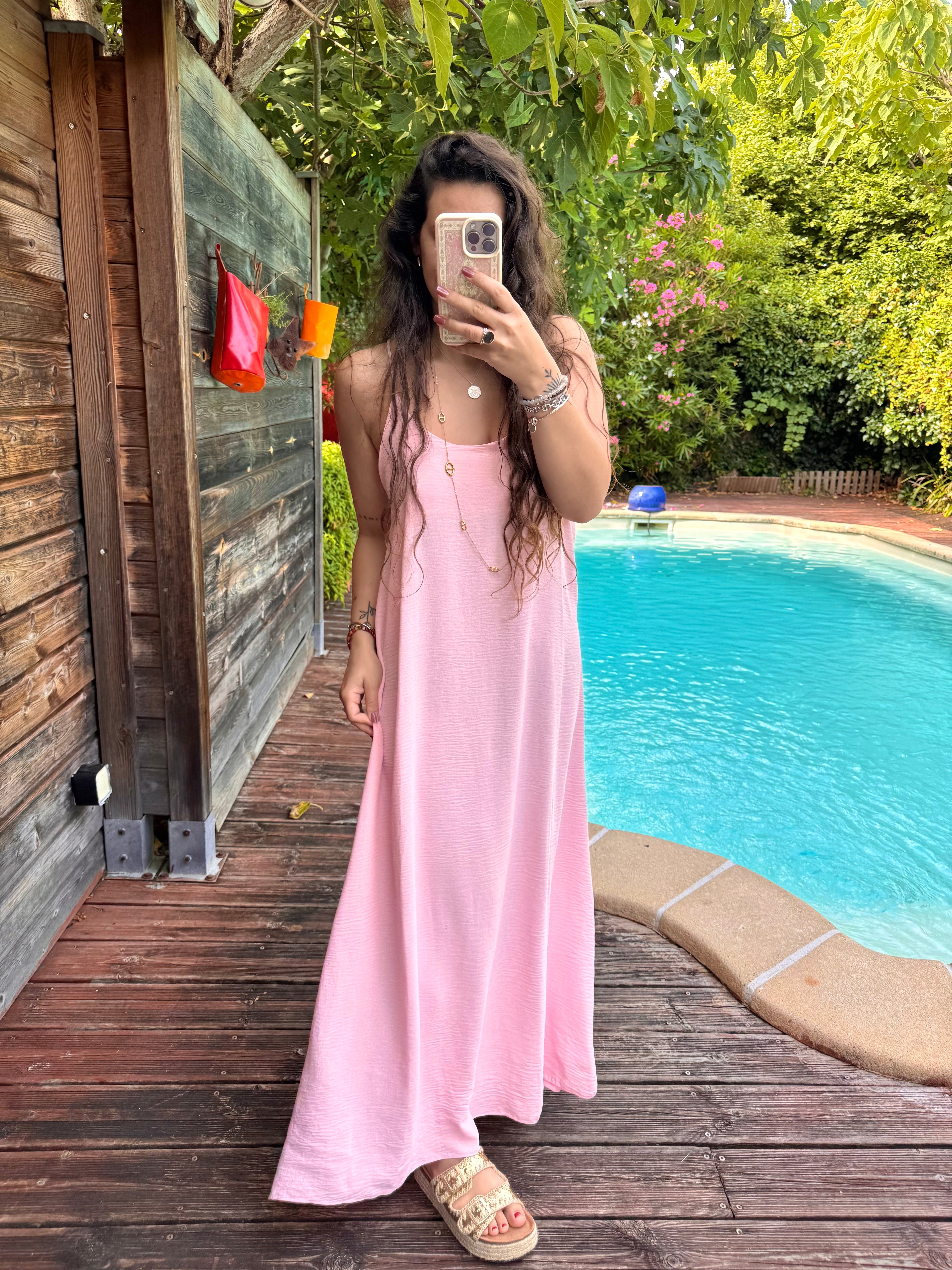 ROBE FLUIDE ROSE